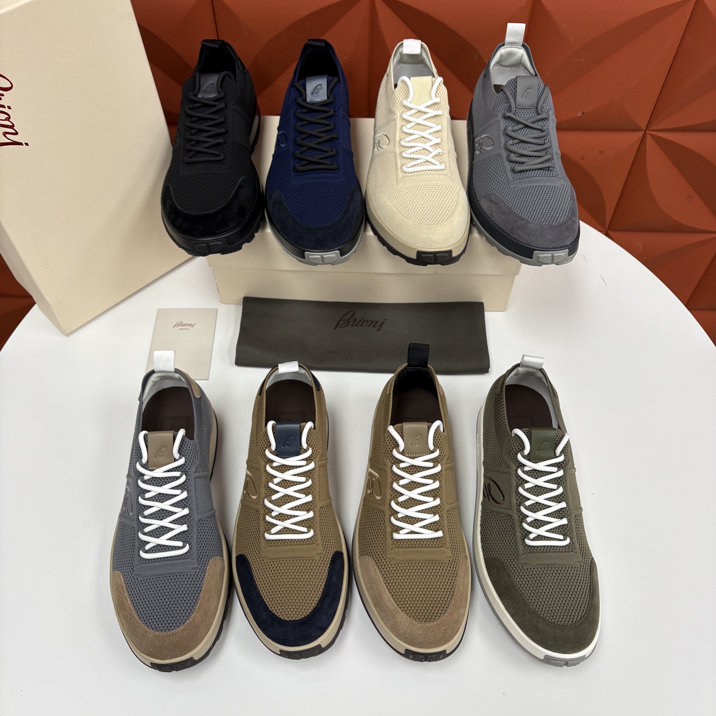💋💍 Brion* （布里-奥尼） 男士新款轻奢休闲运动鞋 该品牌于1945年创立于意大利罗马的男装奢侈