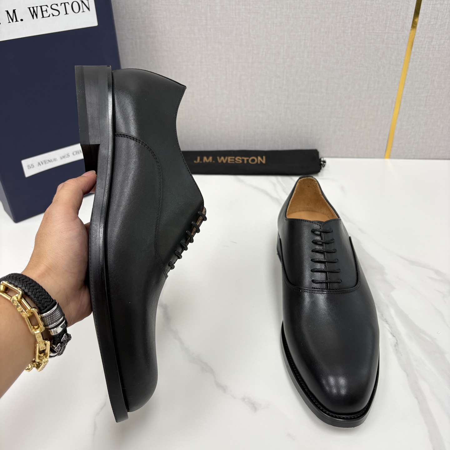 💋💍J.M.Westo*n 威士-顿 男士新品牛津鞋正装鞋皮鞋 法国顶级皮鞋品牌 当法式奢品匠艺邂逅布洛