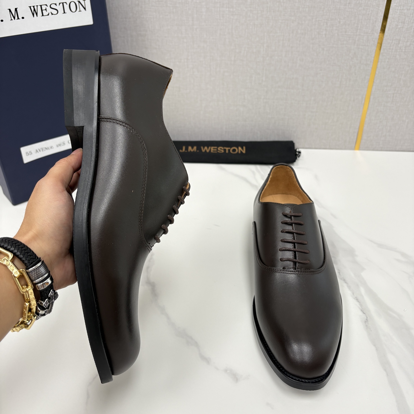 💋💍J.M.Westo*n 威士-顿 男士新品牛津鞋正装鞋皮鞋 法国顶级皮鞋品牌 当法式奢品匠艺邂逅布洛