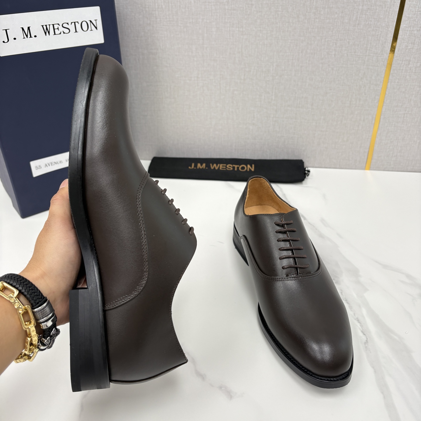 💋💍J.M.Westo*n 威士-顿 男士新品牛津鞋正装鞋皮鞋 法国顶级皮鞋品牌 当法式奢品匠艺邂逅布洛