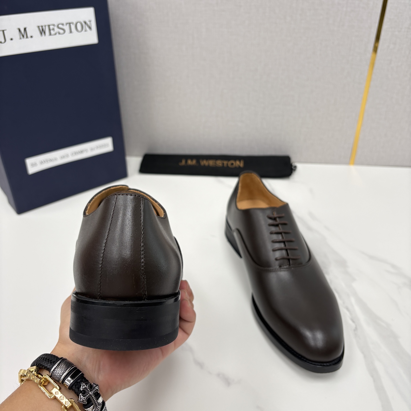 💋💍J.M.Westo*n 威士-顿 男士新品牛津鞋正装鞋皮鞋 法国顶级皮鞋品牌 当法式奢品匠艺邂逅布洛