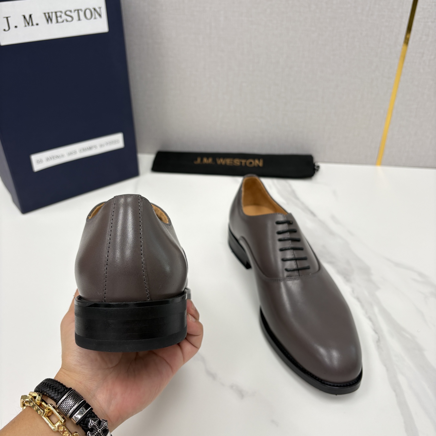 💋💍J.M.Westo*n 威士-顿 男士新品牛津鞋正装鞋皮鞋 法国顶级皮鞋品牌 当法式奢品匠艺邂逅布洛