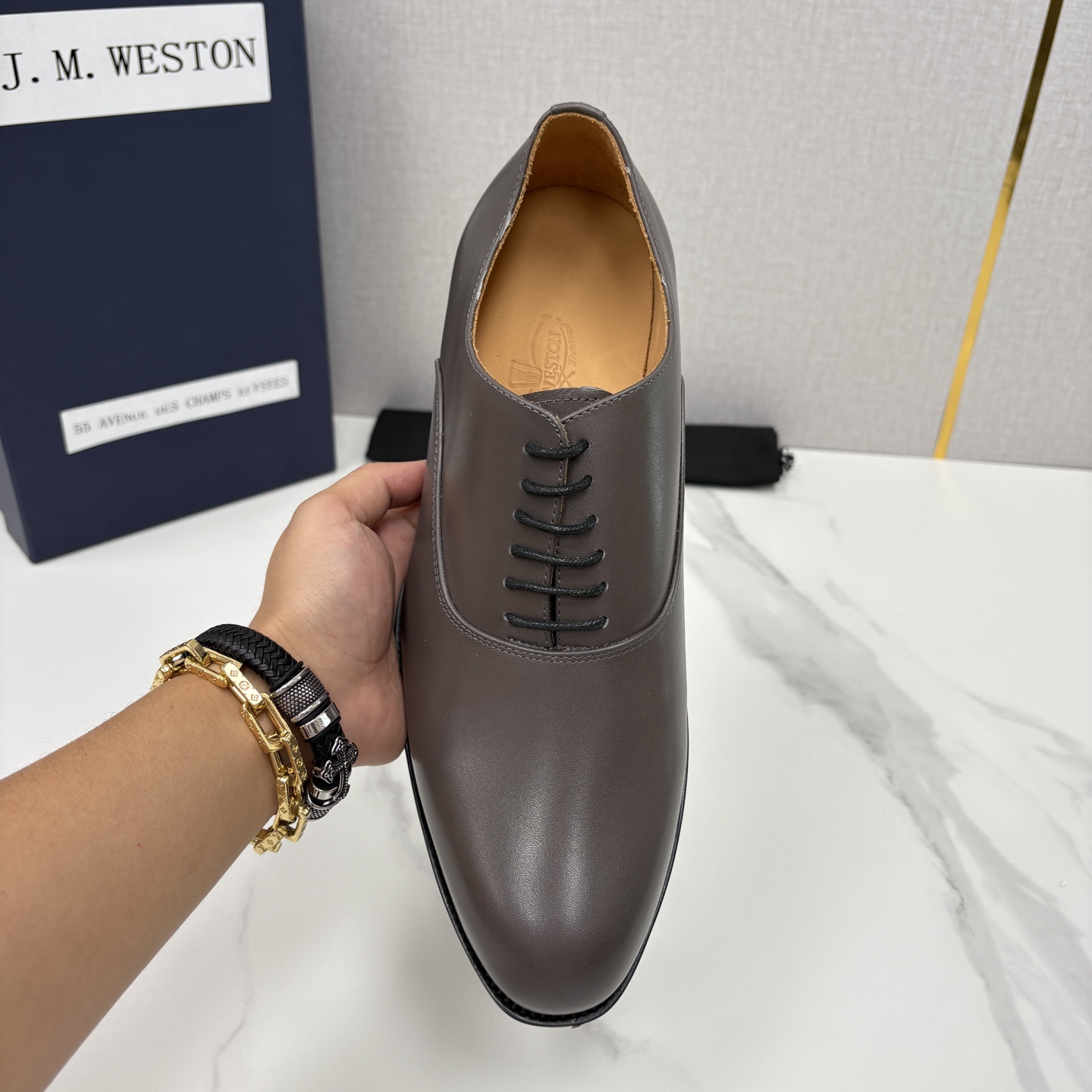 💋💍J.M.Westo*n 威士-顿 男士新品牛津鞋正装鞋皮鞋 法国顶级皮鞋品牌 当法式奢品匠艺邂逅布洛