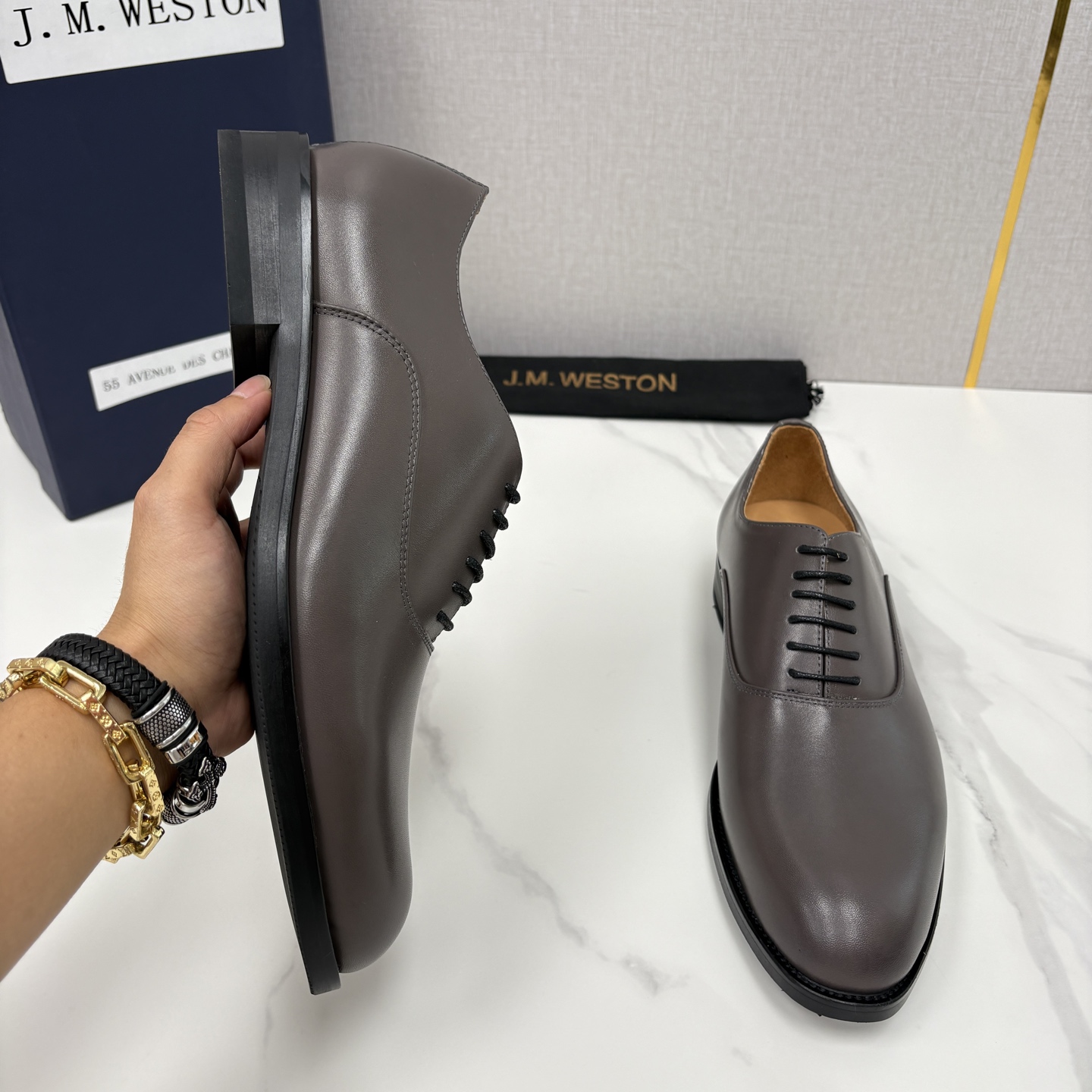 💋💍J.M.Westo*n 威士-顿 男士新品牛津鞋正装鞋皮鞋 法国顶级皮鞋品牌 当法式奢品匠艺邂逅布洛