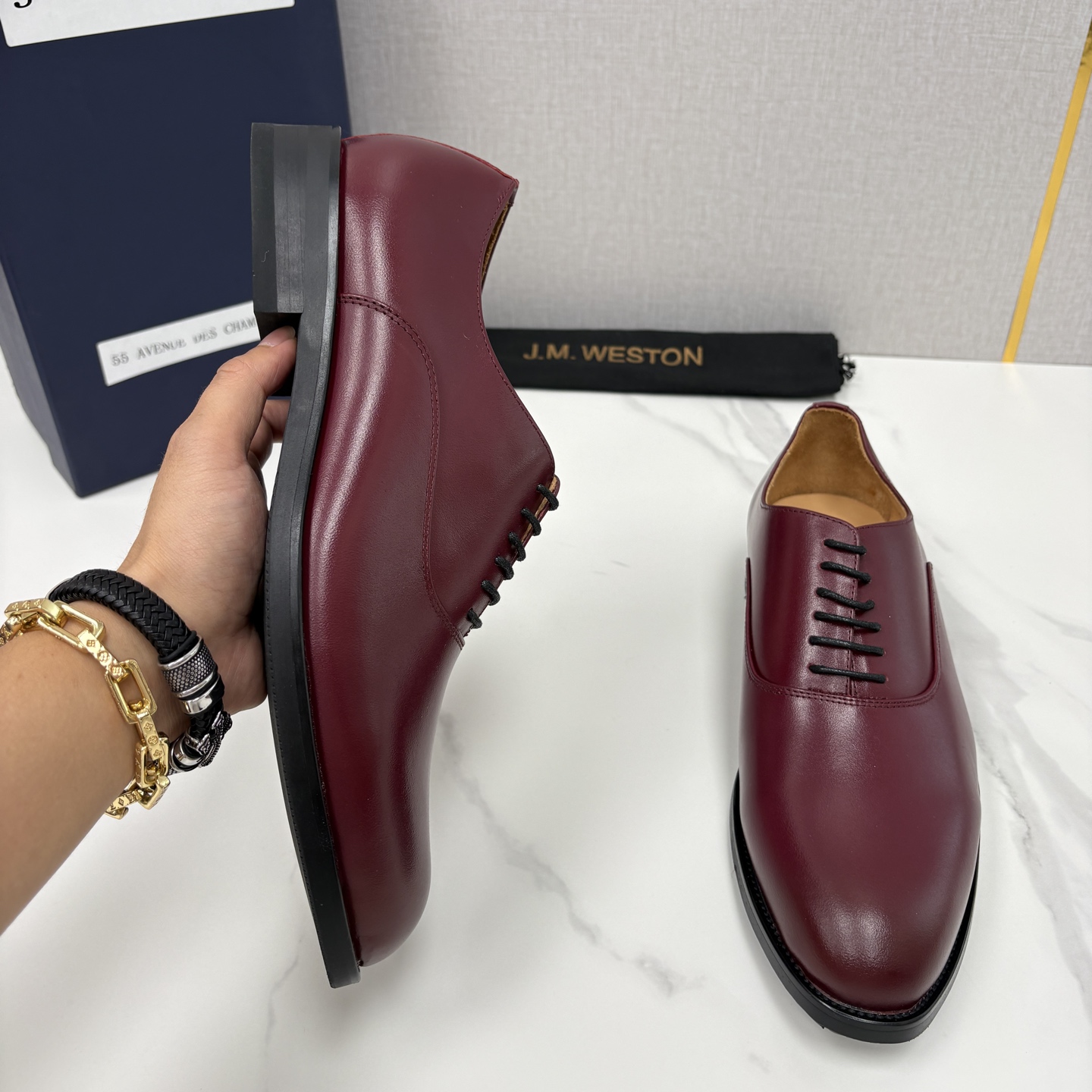 💋💍J.M.Westo*n 威士-顿 男士新品牛津鞋正装鞋皮鞋 法国顶级皮鞋品牌 当法式奢品匠艺邂逅布洛