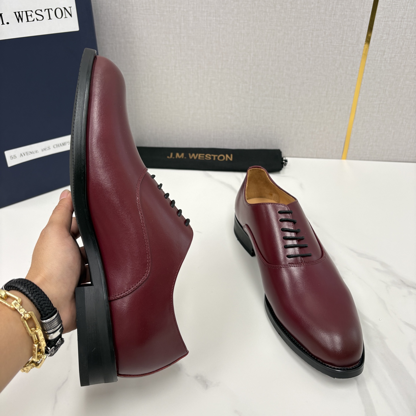 💋💍J.M.Westo*n 威士-顿 男士新品牛津鞋正装鞋皮鞋 法国顶级皮鞋品牌 当法式奢品匠艺邂逅布洛