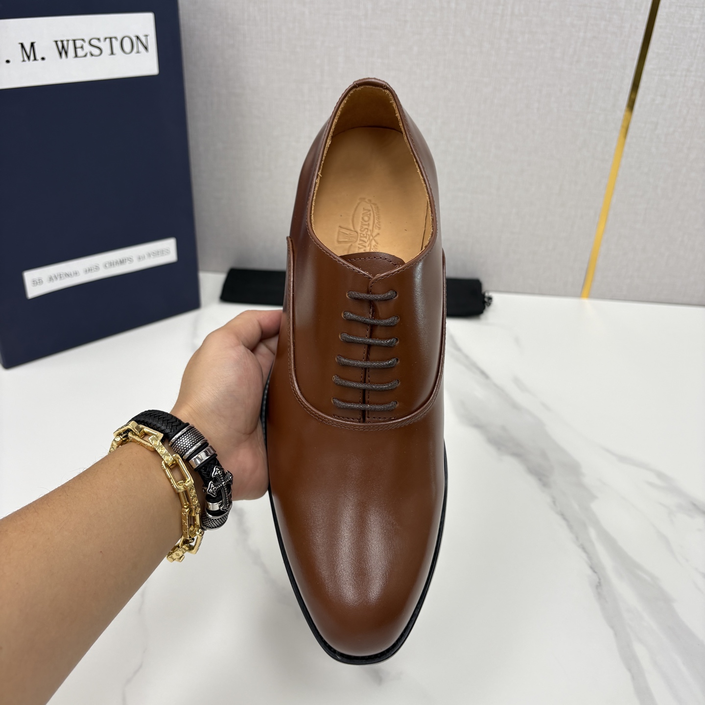 💋💍J.M.Westo*n 威士-顿 男士新品牛津鞋正装鞋皮鞋 法国顶级皮鞋品牌 当法式奢品匠艺邂逅布洛