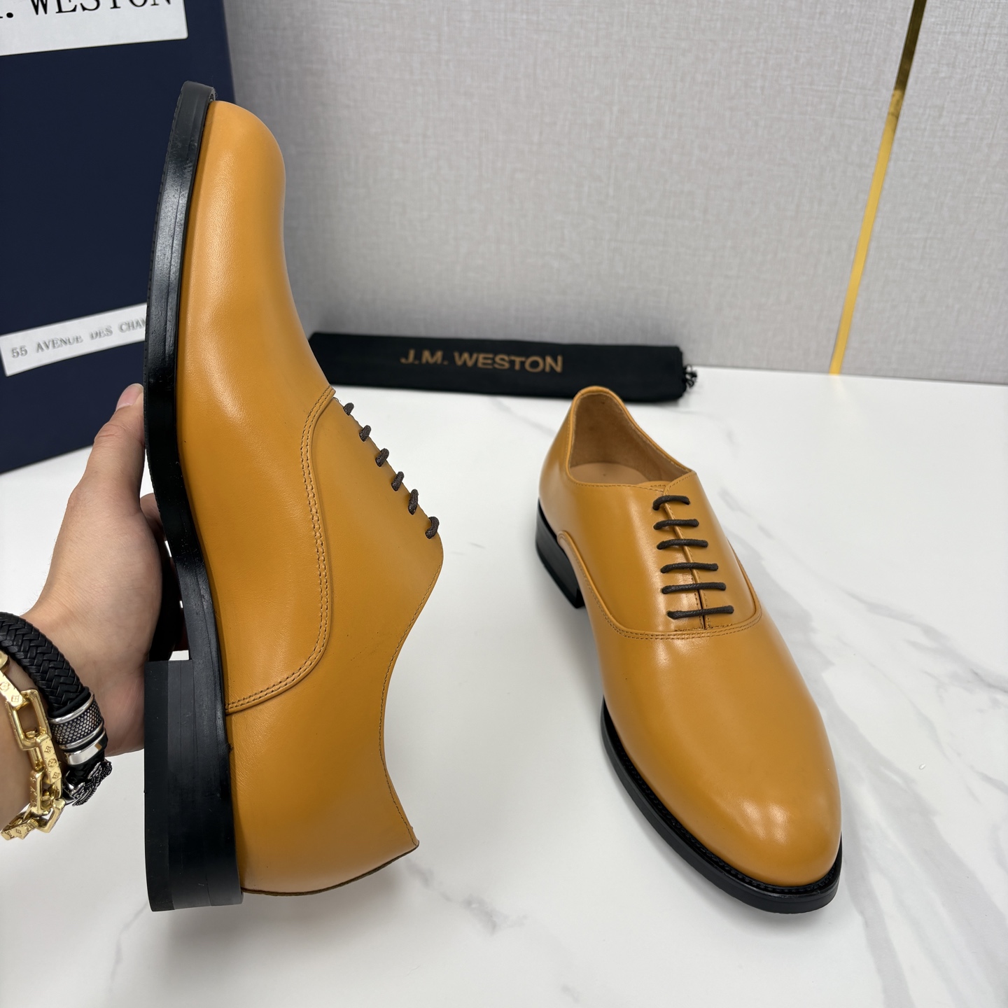 💋💍J.M.Westo*n 威士-顿 男士新品牛津鞋正装鞋皮鞋 法国顶级皮鞋品牌 当法式奢品匠艺邂逅布洛