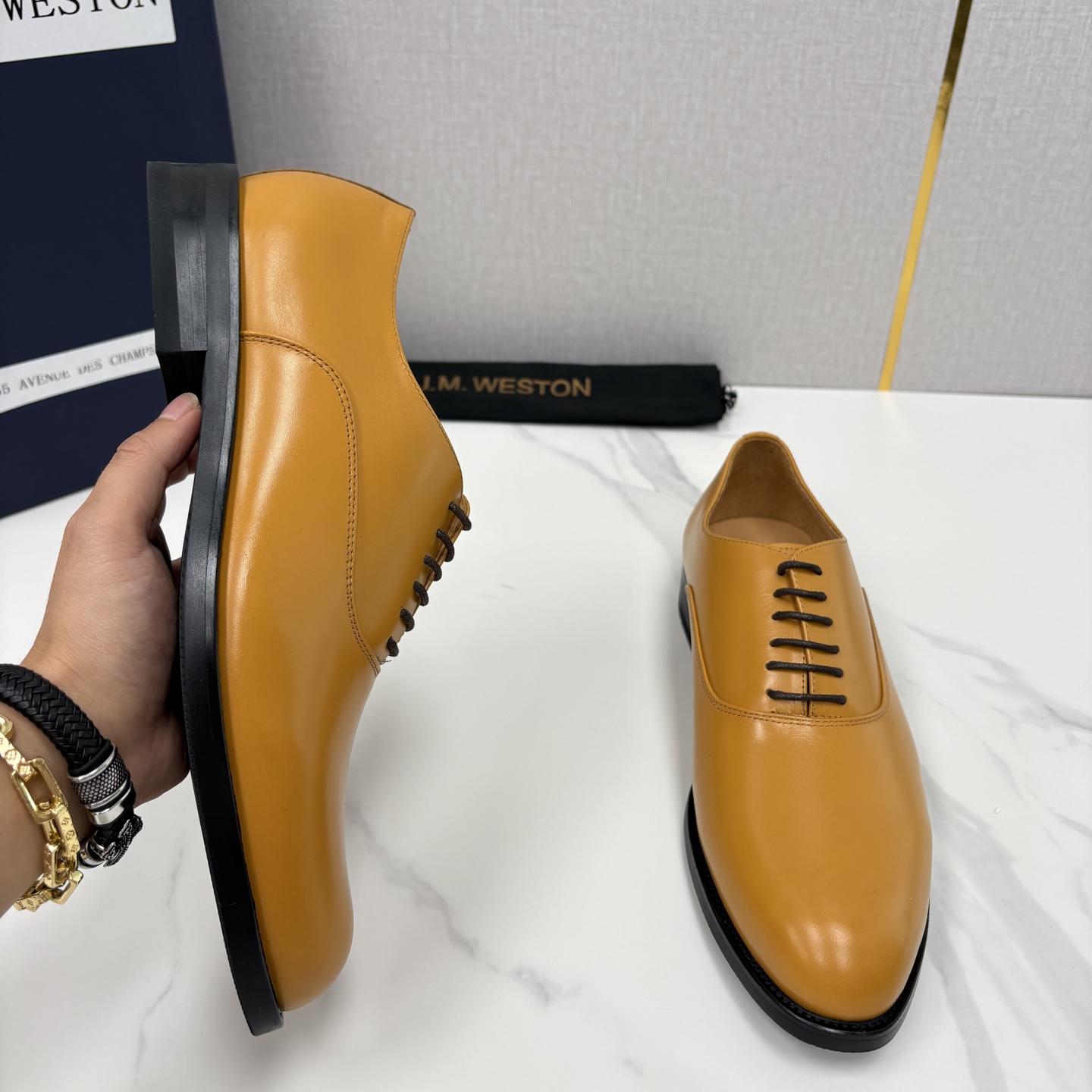 💋💍J.M.Westo*n 威士-顿 男士新品牛津鞋正装鞋皮鞋 法国顶级皮鞋品牌 当法式奢品匠艺邂逅布洛