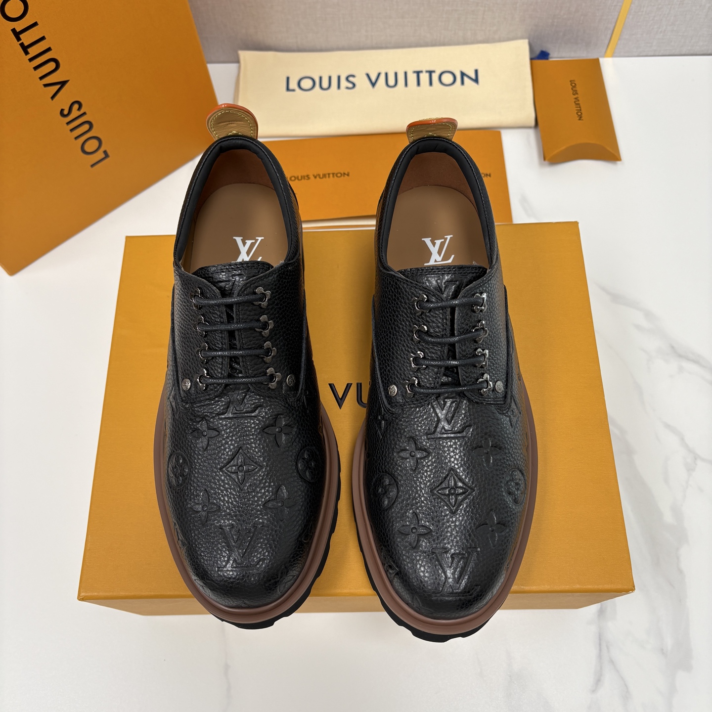 💋💍L家新品 LOUI* 路易*威登 厚底德比鞋 潮酷绅士的「增高buff」单品 这是路易～为都市型男打