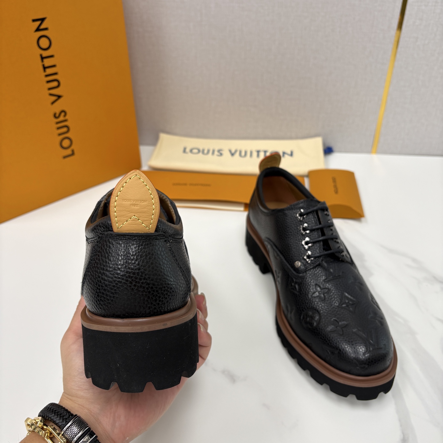 💋💍L家新品 LOUI* 路易*威登 厚底德比鞋 潮酷绅士的「增高buff」单品 这是路易～为都市型男打