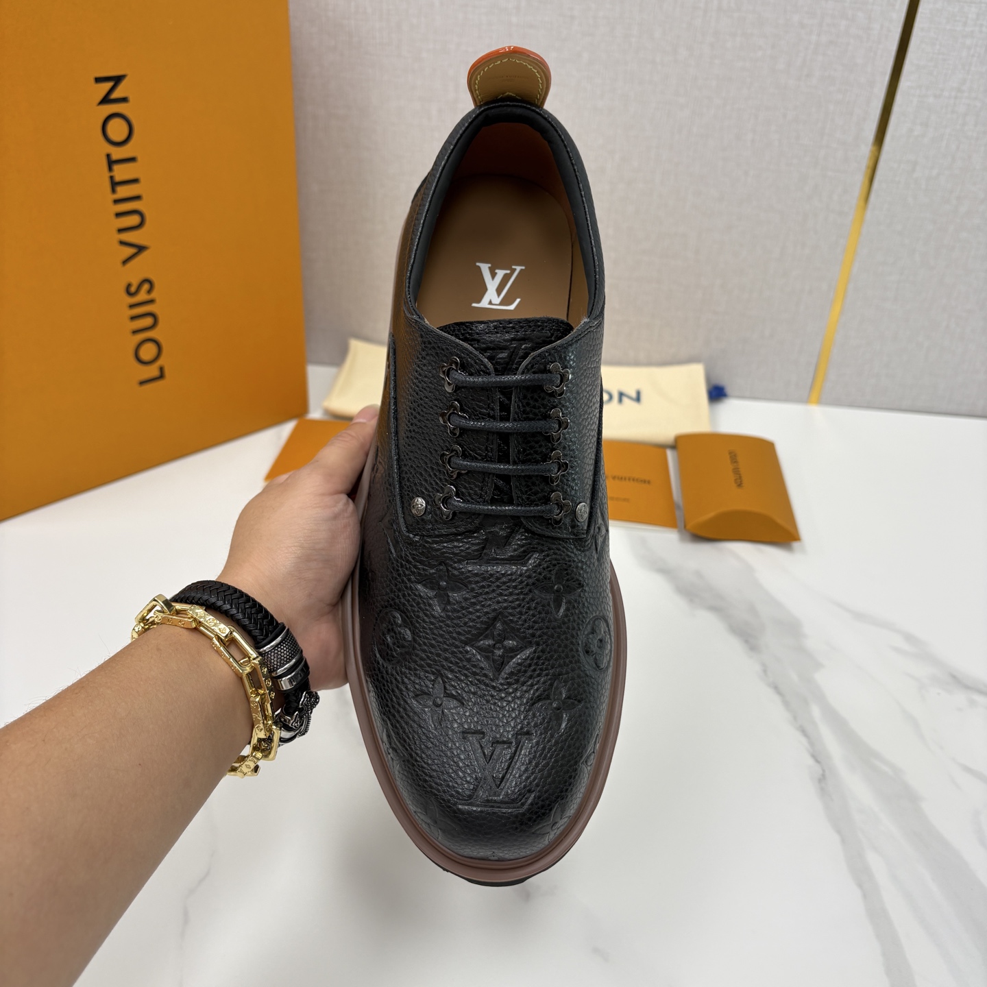 💋💍L家新品 LOUI* 路易*威登 厚底德比鞋 潮酷绅士的「增高buff」单品 这是路易～为都市型男打