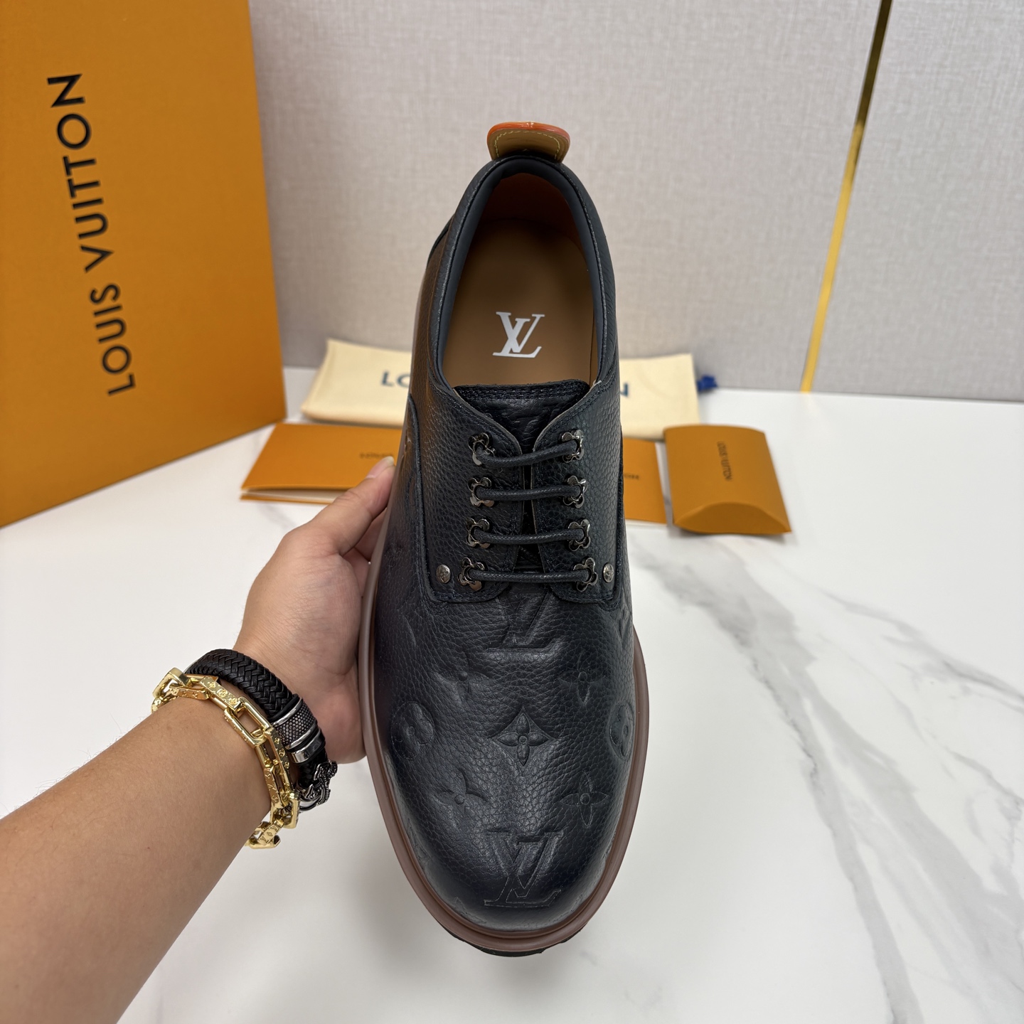 💋💍L家新品 LOUI* 路易*威登 厚底德比鞋 潮酷绅士的「增高buff」单品 这是路易～为都市型男打