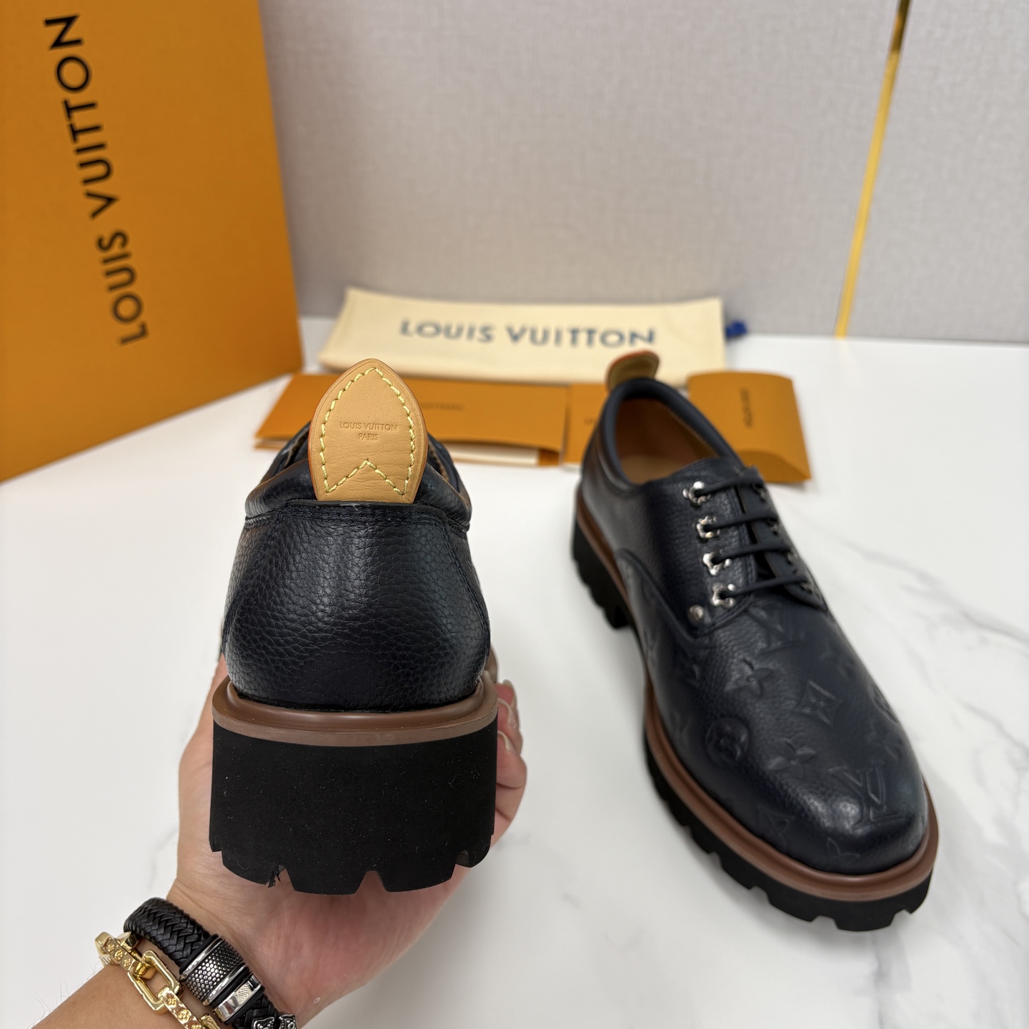 💋💍L家新品 LOUI* 路易*威登 厚底德比鞋 潮酷绅士的「增高buff」单品 这是路易～为都市型男打