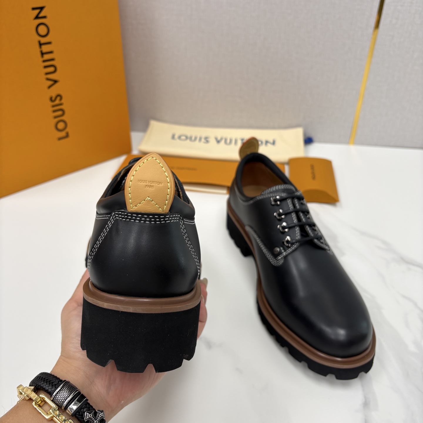 💋💍L家新品 LOUI* 路易*威登 厚底德比鞋 潮酷绅士的「增高buff」单品 这是路易～为都市型男打