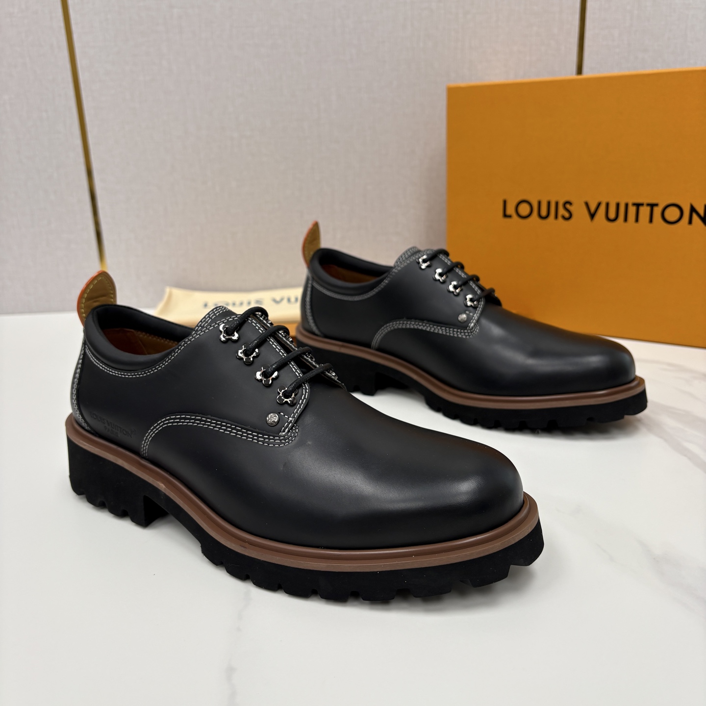 💋💍L家新品 LOUI* 路易*威登 厚底德比鞋 潮酷绅士的「增高buff」单品 这是路易～为都市型男打