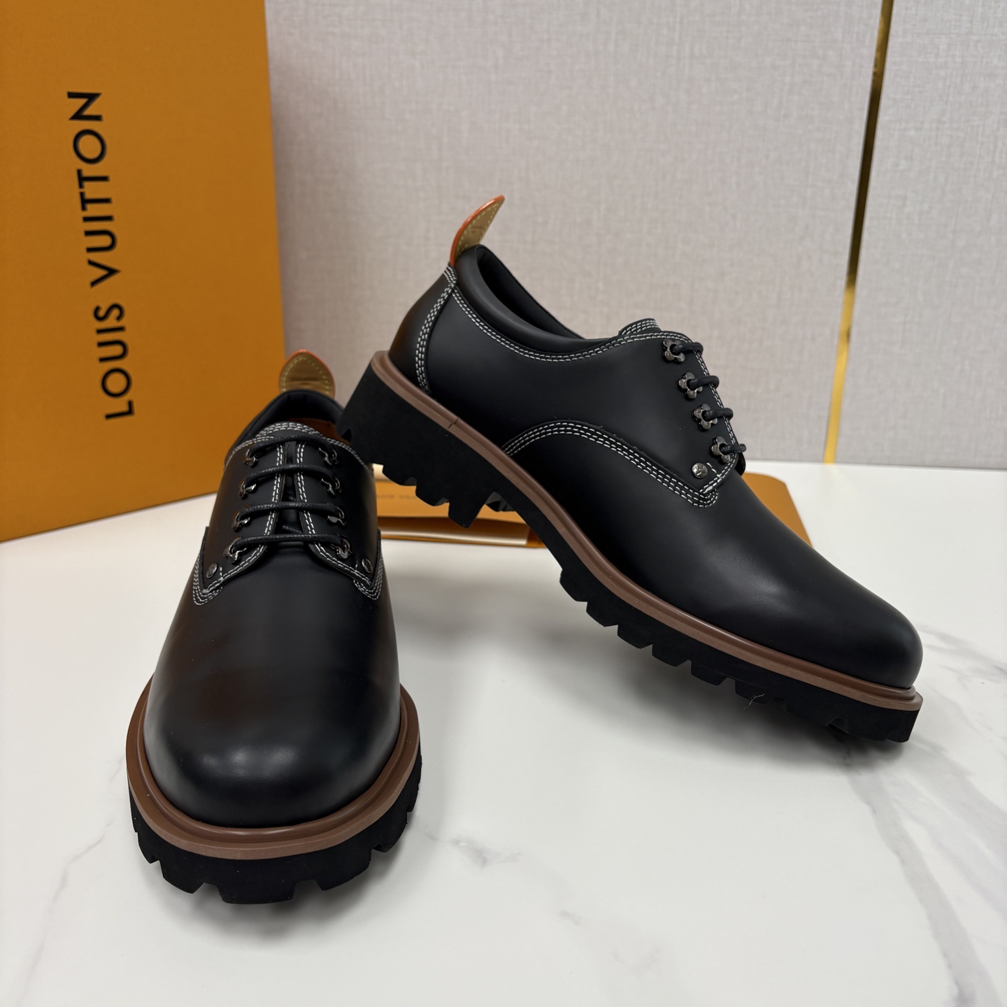 💋💍L家新品 LOUI* 路易*威登 厚底德比鞋 潮酷绅士的「增高buff」单品 这是路易～为都市型男打