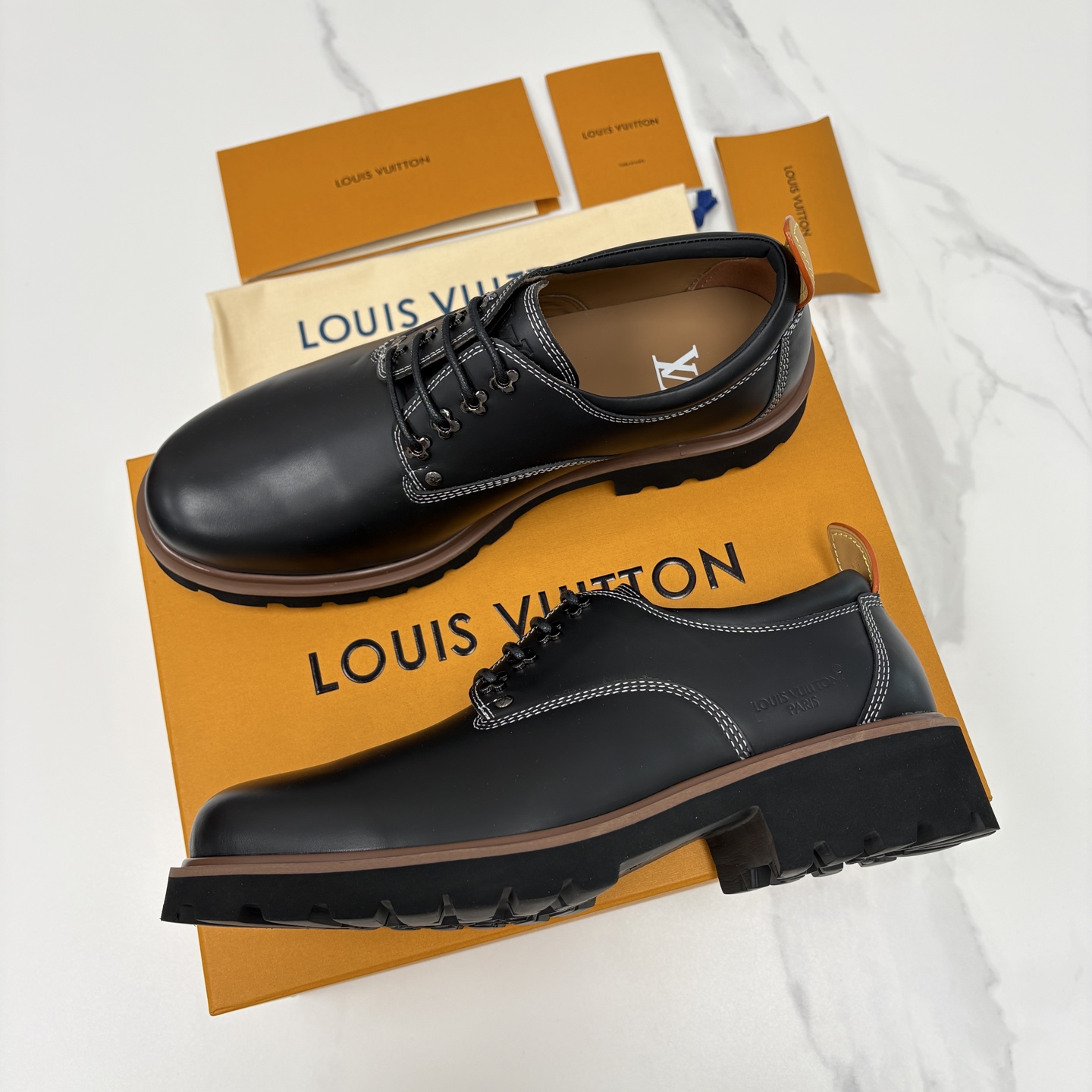 💋💍L家新品 LOUI* 路易*威登 厚底德比鞋 潮酷绅士的「增高buff」单品 这是路易～为都市型男打