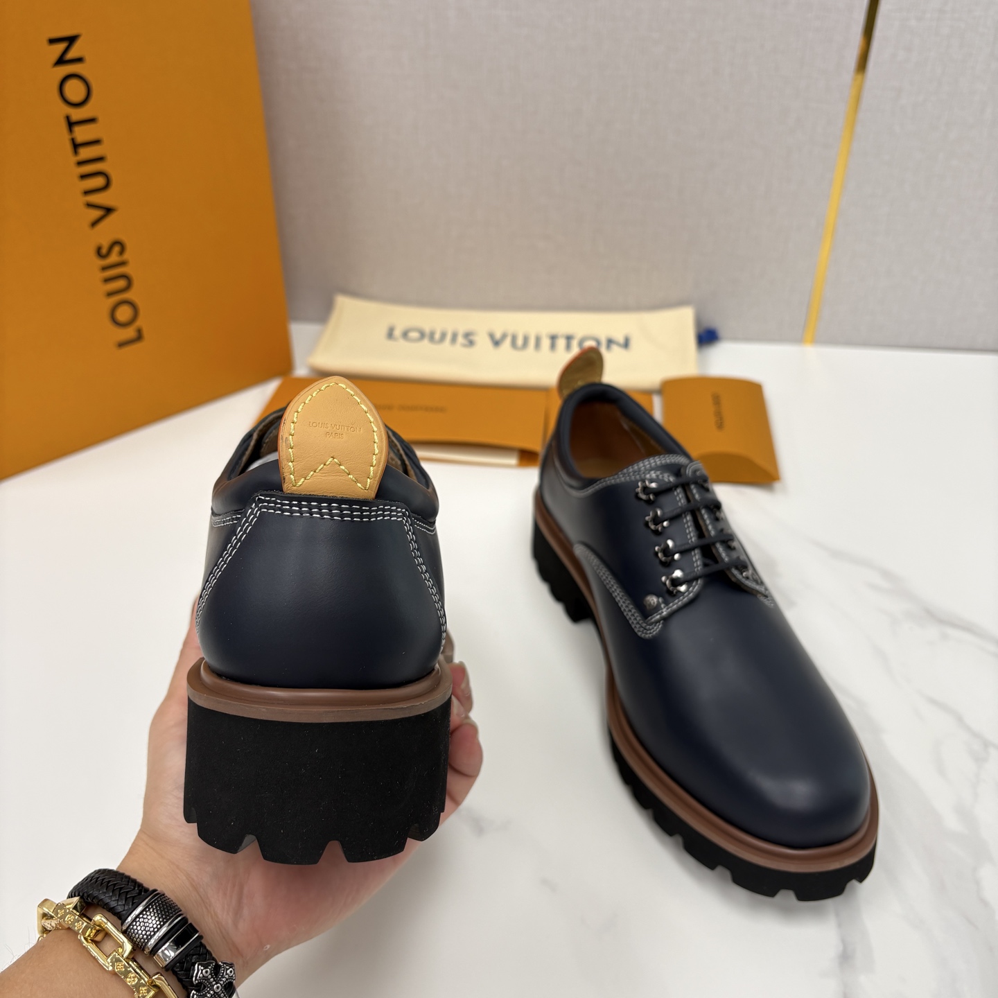 💋💍L家新品 LOUI* 路易*威登 厚底德比鞋 潮酷绅士的「增高buff」单品 这是路易～为都市型男打