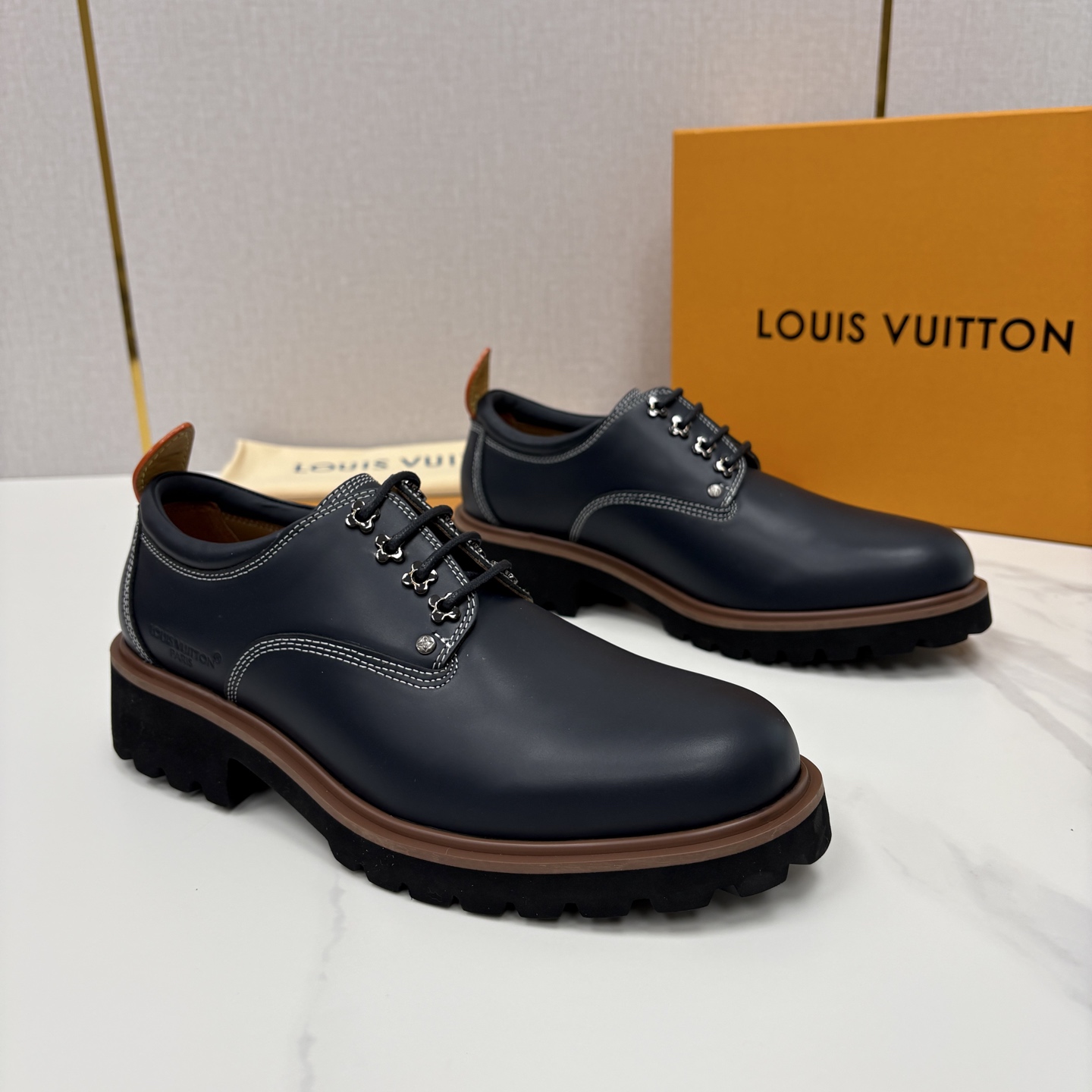 💋💍L家新品 LOUI* 路易*威登 厚底德比鞋 潮酷绅士的「增高buff」单品 这是路易～为都市型男打