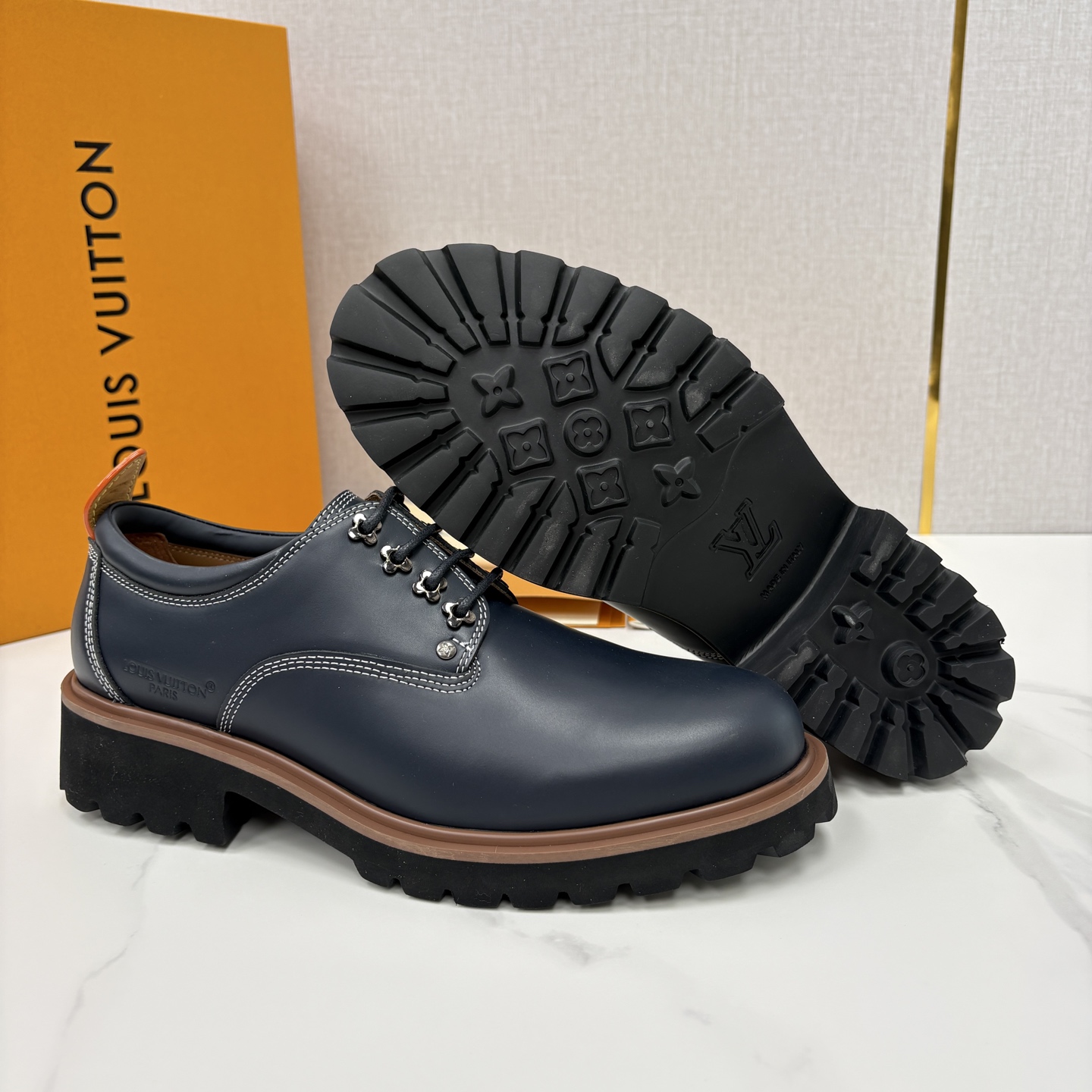 💋💍L家新品 LOUI* 路易*威登 厚底德比鞋 潮酷绅士的「增高buff」单品 这是路易～为都市型男打