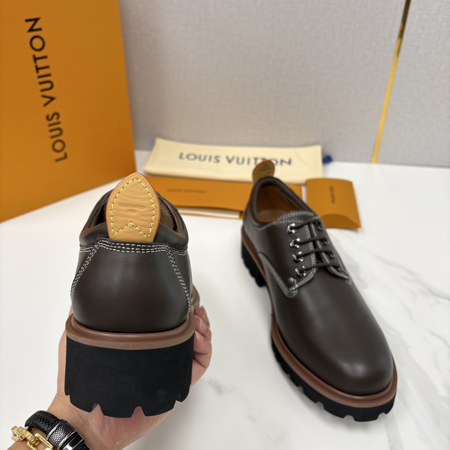 💋💍L家新品 LOUI* 路易*威登 厚底德比鞋 潮酷绅士的「增高buff」单品 这是路易～为都市型男打