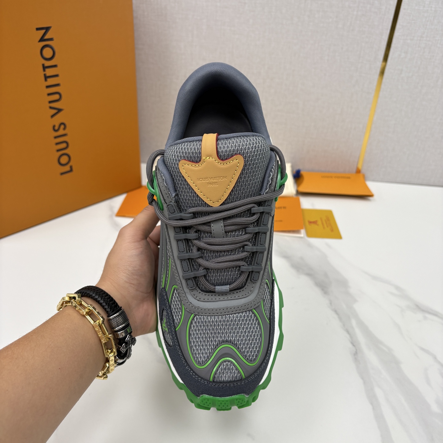 💋💍L 家新品 Loui* Vuitto* 路易～ L*V Runner Summit 男士新款撞色运动