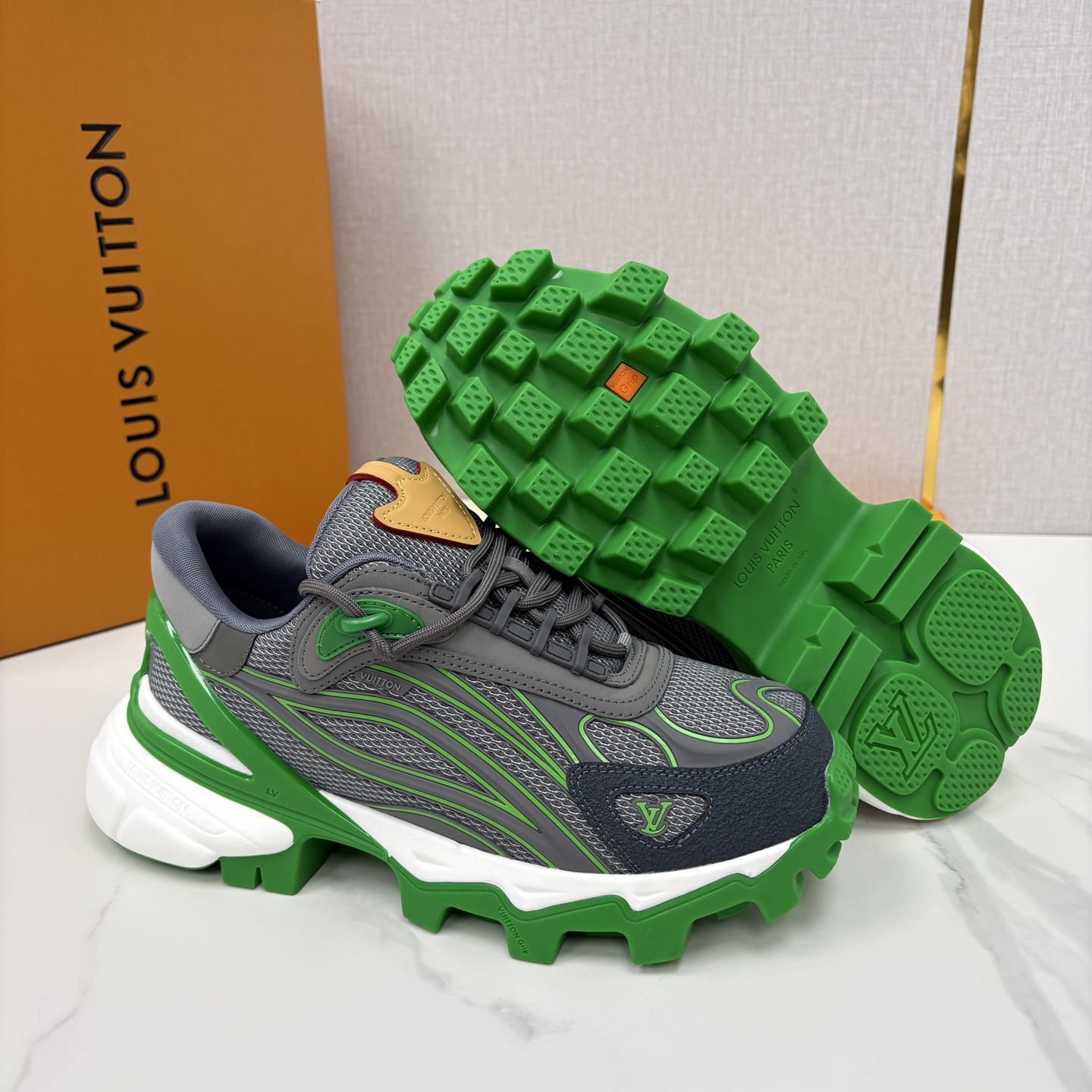 💋💍L 家新品 Loui* Vuitto* 路易～ L*V Runner Summit 男士新款撞色运动