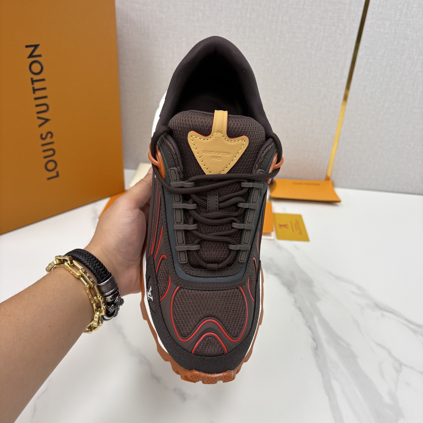 💋💍L 家新品 Loui* Vuitto* 路易～ L*V Runner Summit 男士新款撞色运动