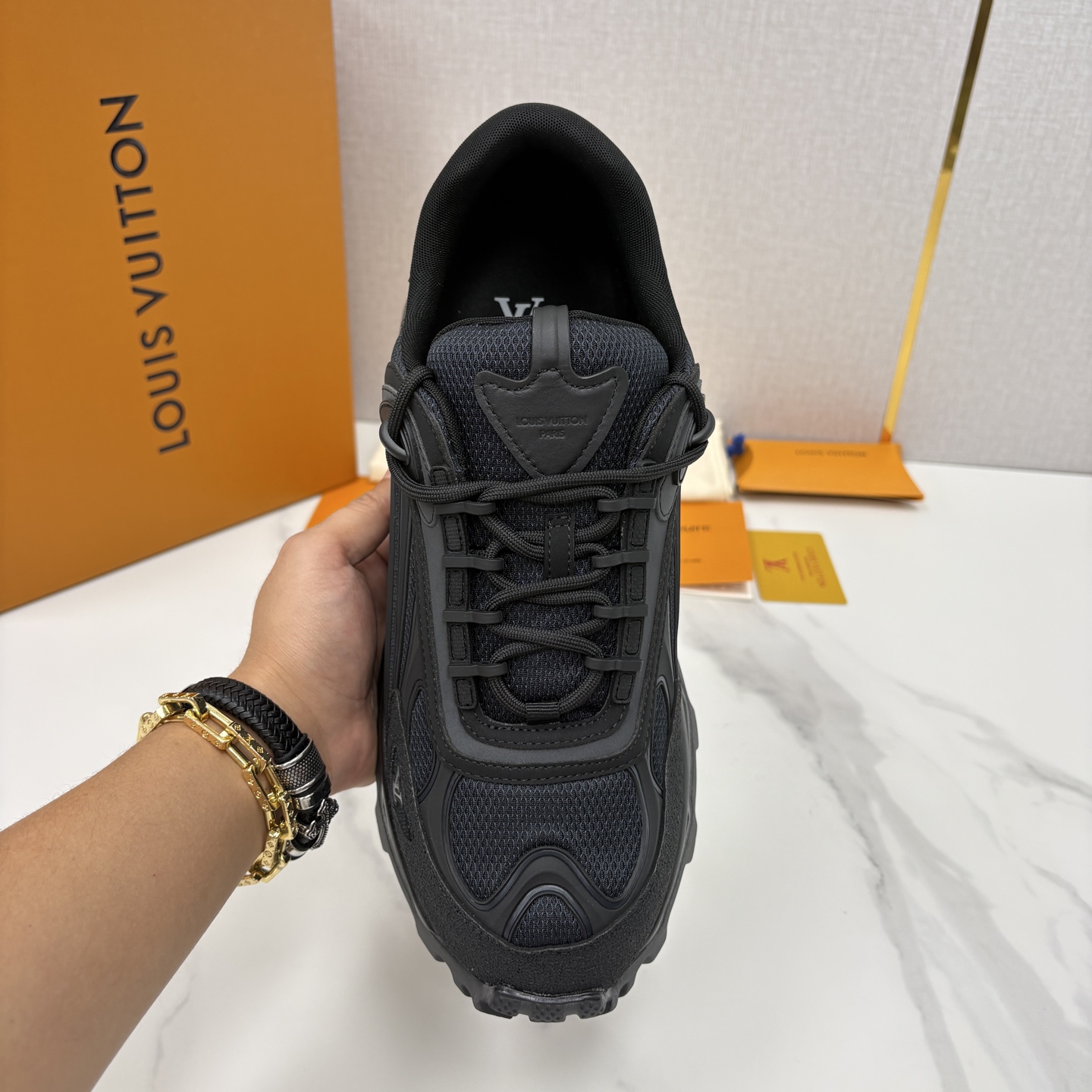 💋💍L 家新品 Loui* Vuitto* 路易～ L*V Runner Summit 男士新款撞色运动