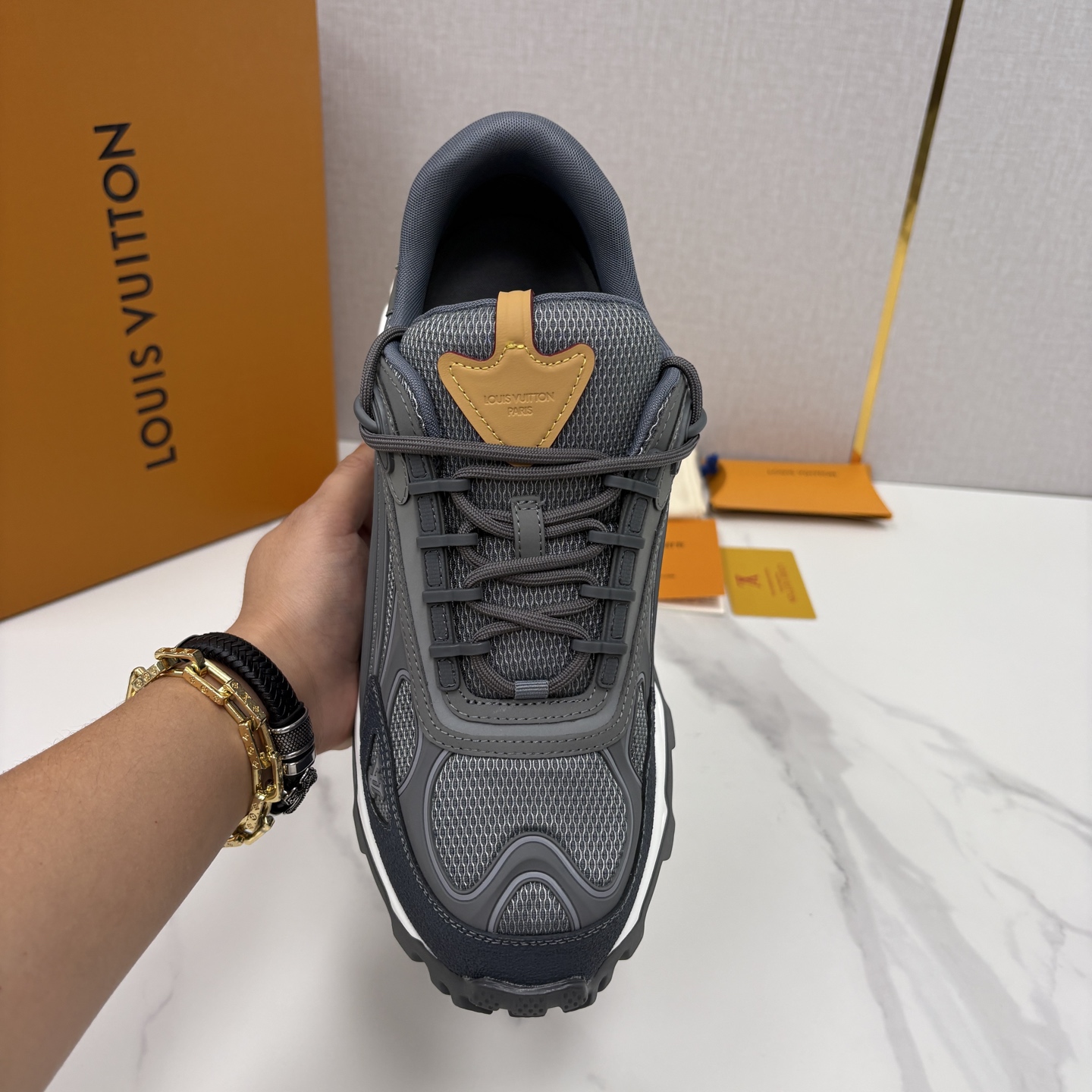 💋💍L 家新品 Loui* Vuitto* 路易～ L*V Runner Summit 男士新款撞色运动