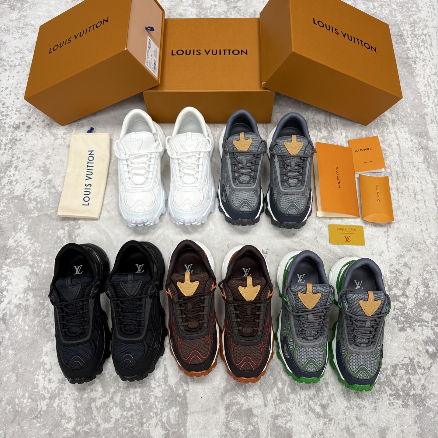 💋💍L 家新品 Loui* Vuitto* 路易～ L*V Runner Summit 男士新款撞色运动