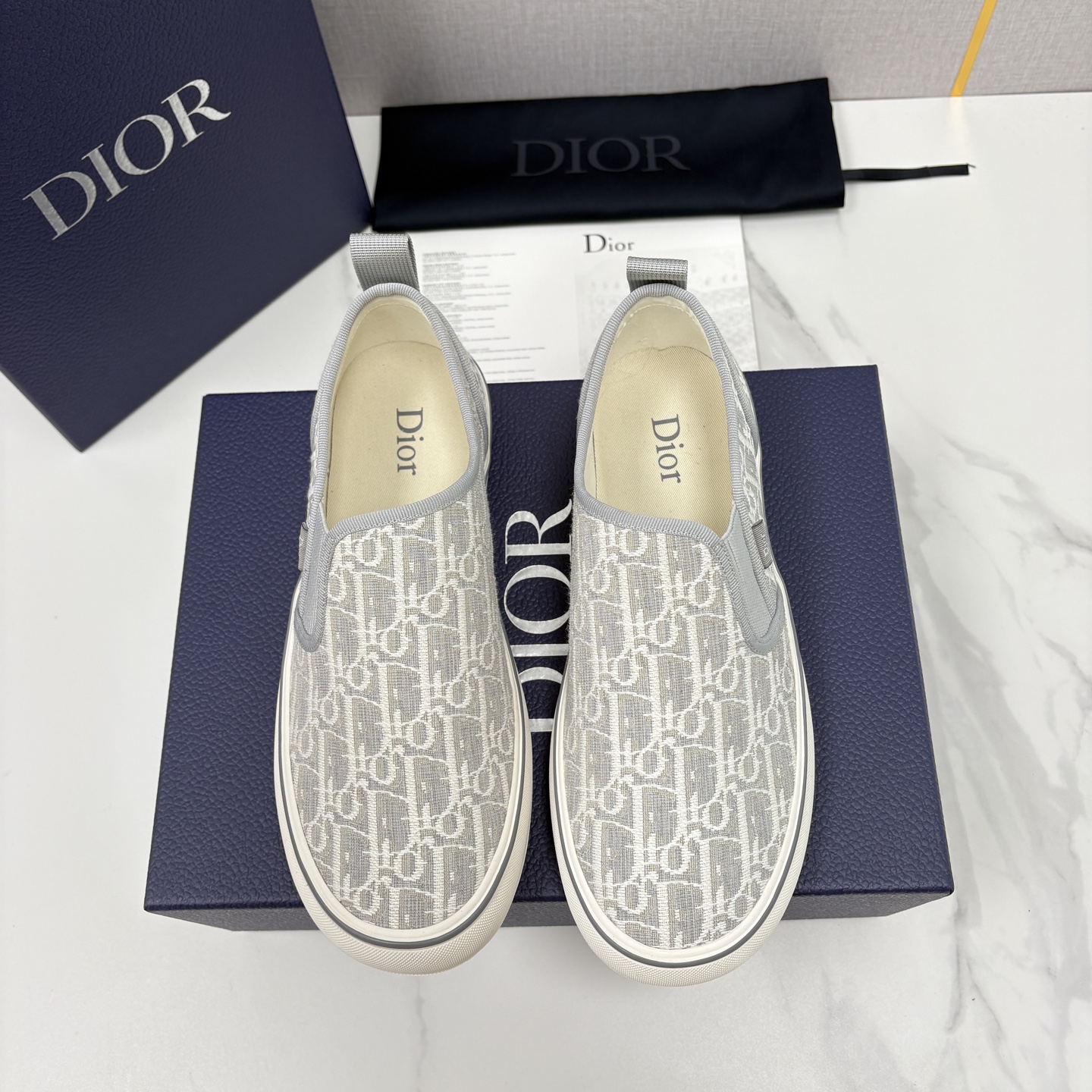 💋💍CD家新品  Dio*迪-奥  Saltwind  系列Oblique老花低帮乐福鞋便鞋   涂鸦L