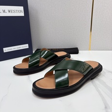 💋💍J.M.WESTO*N 威士-顿 法式轻奢新品交叉真皮凉拖 一双能穿出高级感的真皮拖鞋,通勤度 💋💍J.M.WESTO*N 威士-顿 法式轻奢新品交叉真皮凉拖 一双能穿出高级感的真皮拖鞋,通勤度