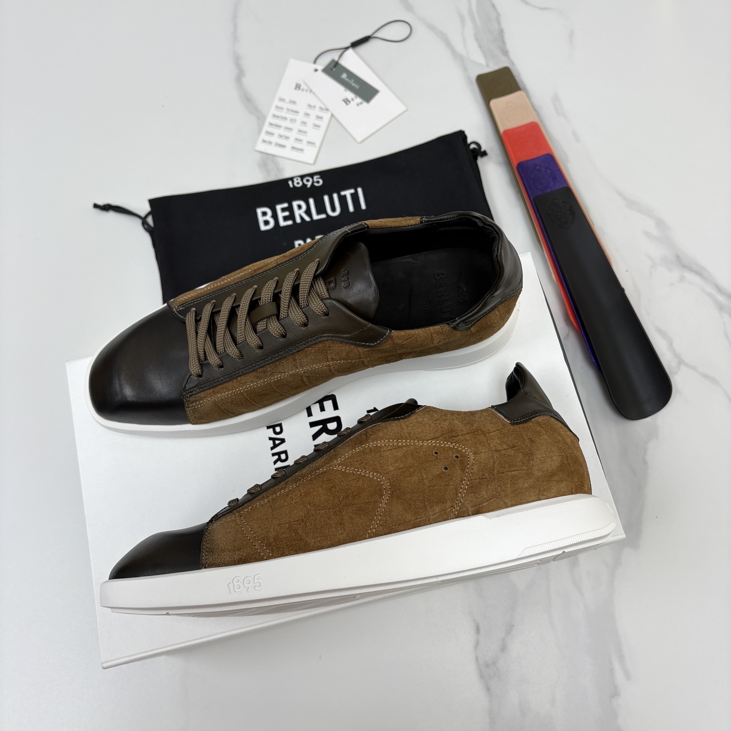 💋💍Berlut* 布鲁提 新款刀锋造型板鞋来袭 新品Stellar 拼接鳄鱼纹🐊休闲运动鞋 官方 15,30 💋💍Berlut* 布鲁提 新款刀锋造型板鞋来袭 新品Stellar 拼接鳄鱼纹🐊休闲运动鞋 官方 15,30