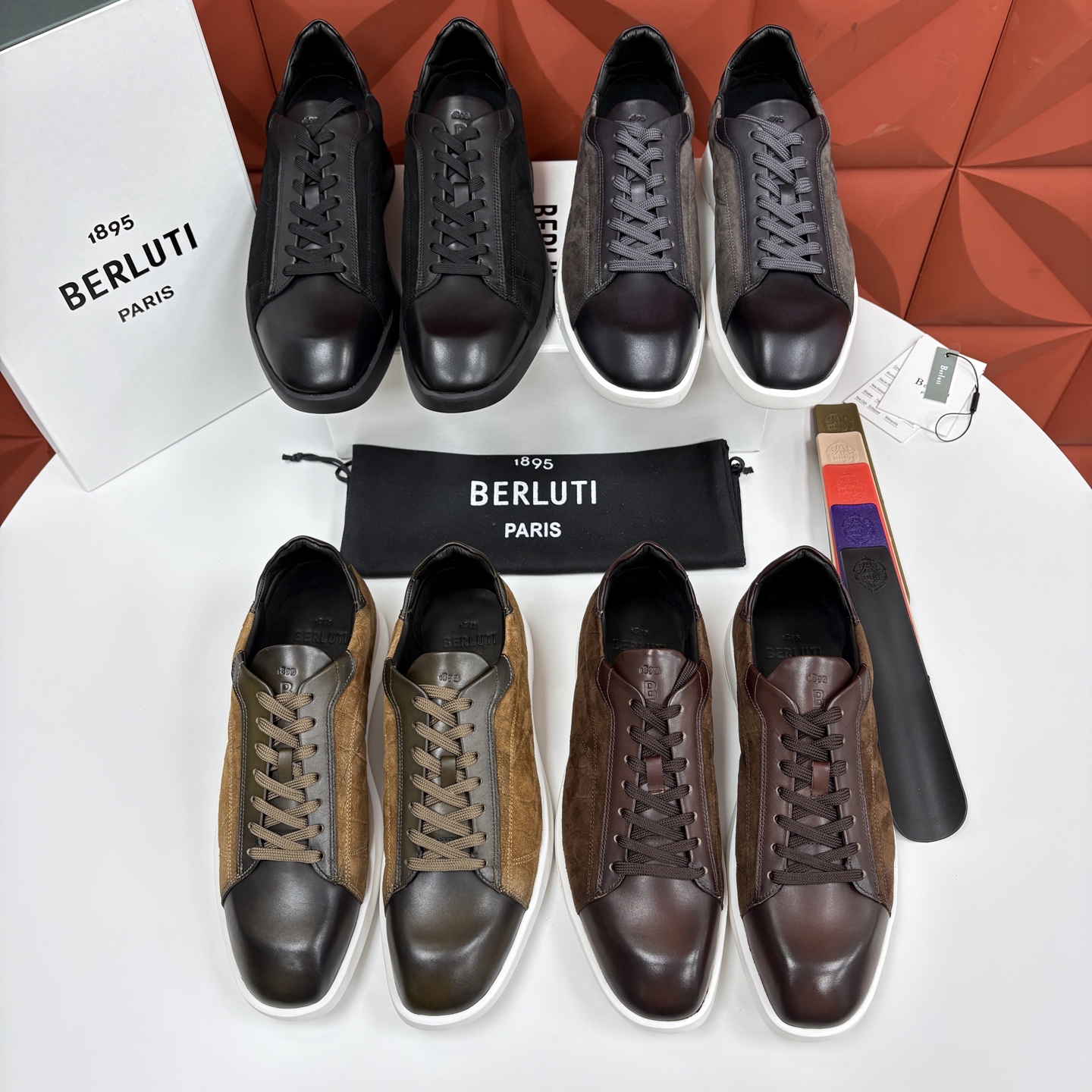 💋💍Berlut* 布鲁提 新款刀锋造型板鞋来袭 新品Stellar 拼接鳄鱼纹🐊休闲运动鞋 官方 15,30 💋💍Berlut* 布鲁提 新款刀锋造型板鞋来袭 新品Stellar 拼接鳄鱼纹🐊休闲运动鞋 官方 15,30