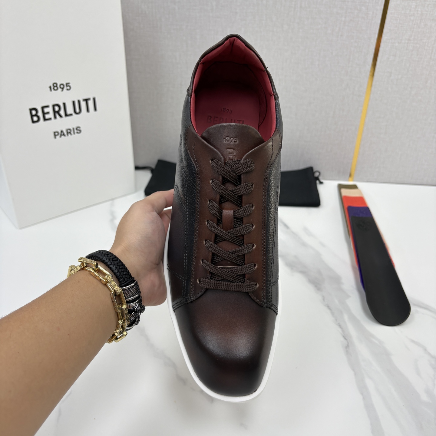 💋💍Berlut* 布鲁提 新款刀锋造型板鞋来袭 新品Stellar Scritto刺青手绘图纹休闲运动鞋 官 💋💍Berlut* 布鲁提 新款刀锋造型板鞋来袭 新品Stellar Scritto刺青手绘图纹休闲运动鞋 官