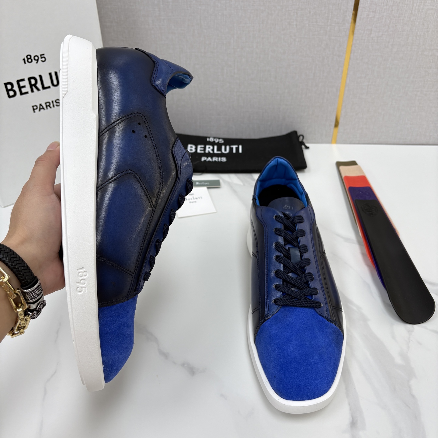 💋💍Berlut* 布鲁提 新款刀锋造型板鞋来袭 新品Stellar 反毛拼接小牛皮胚休闲运动鞋 官方 15, 💋💍Berlut* 布鲁提 新款刀锋造型板鞋来袭 新品Stellar 反毛拼接小牛皮胚休闲运动鞋 官方 15,