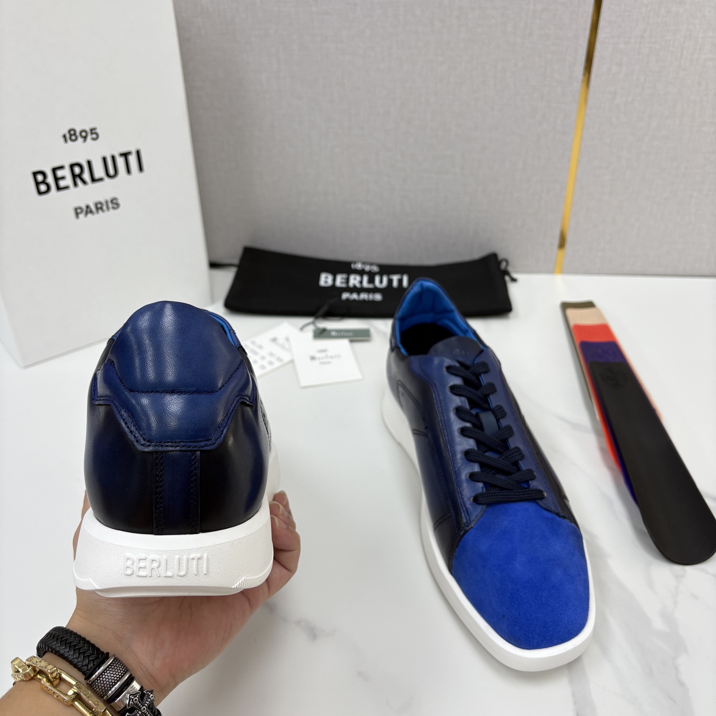 💋💍Berlut* 布鲁提 新款刀锋造型板鞋来袭 新品Stellar 反毛拼接小牛皮胚休闲运动鞋 官方 15, 💋💍Berlut* 布鲁提 新款刀锋造型板鞋来袭 新品Stellar 反毛拼接小牛皮胚休闲运动鞋 官方 15,