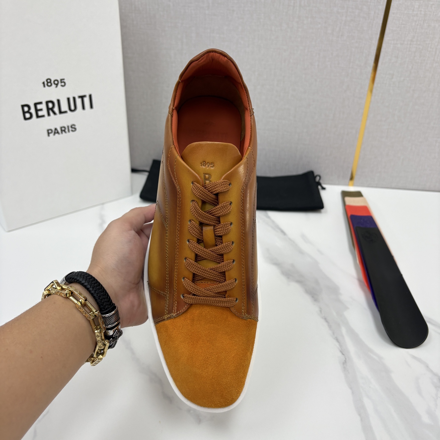 💋💍Berlut* 布鲁提 新款刀锋造型板鞋来袭 新品Stellar 反毛拼接小牛皮胚休闲运动鞋 官方 15, 💋💍Berlut* 布鲁提 新款刀锋造型板鞋来袭 新品Stellar 反毛拼接小牛皮胚休闲运动鞋 官方 15,