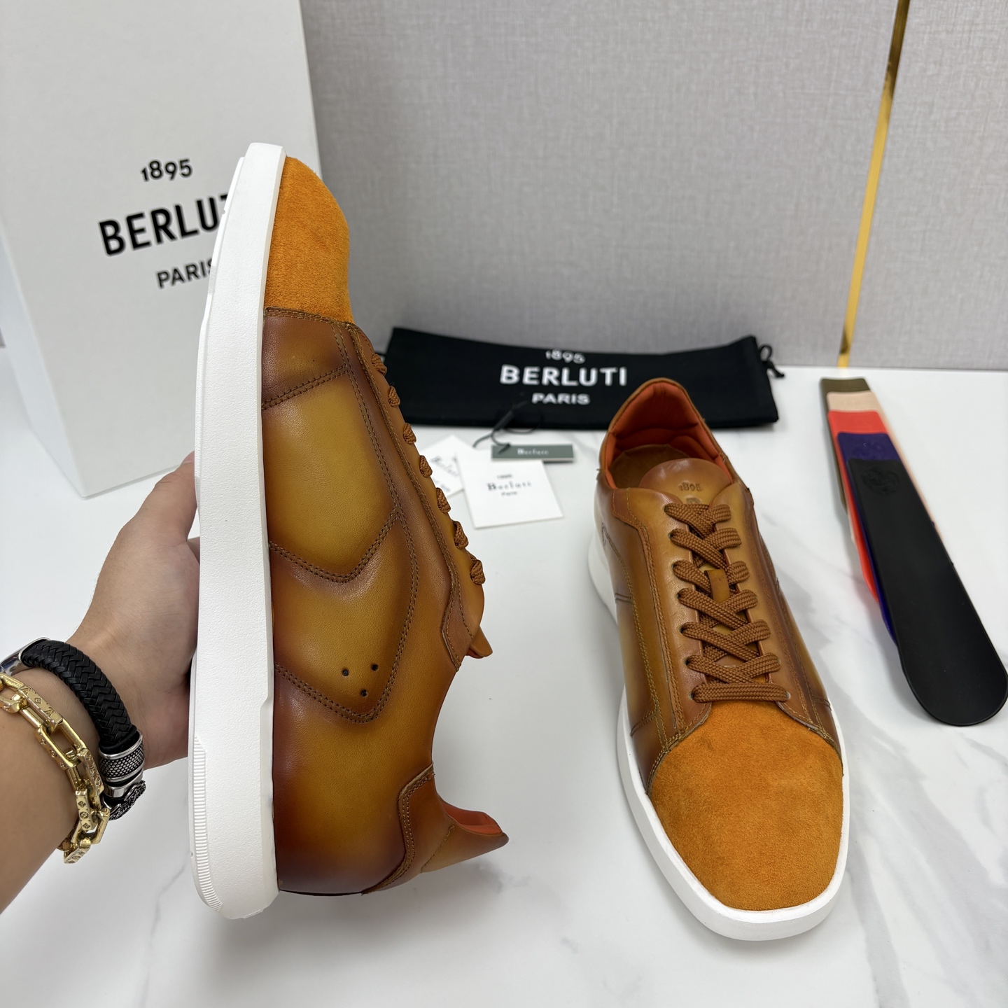 💋💍Berlut* 布鲁提 新款刀锋造型板鞋来袭 新品Stellar 反毛拼接小牛皮胚休闲运动鞋 官方 15, 💋💍Berlut* 布鲁提 新款刀锋造型板鞋来袭 新品Stellar 反毛拼接小牛皮胚休闲运动鞋 官方 15,