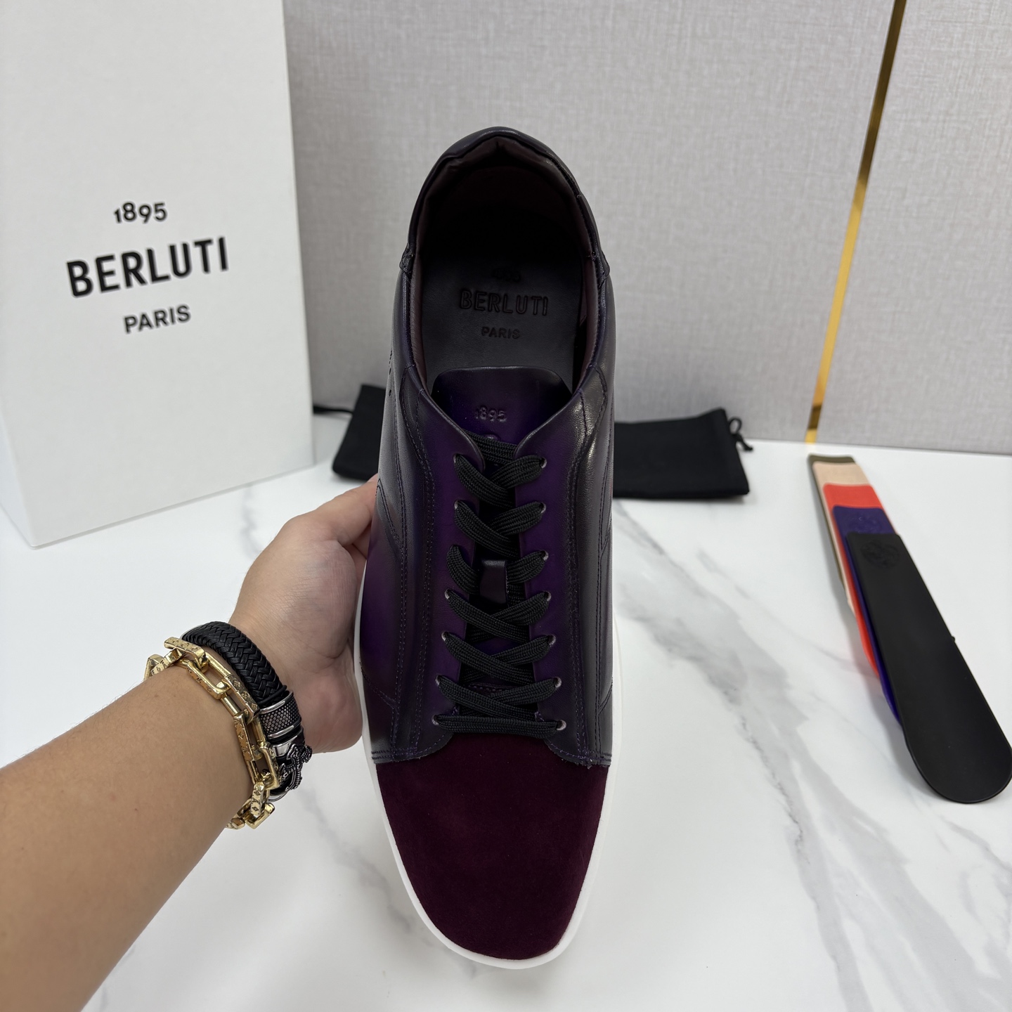 💋💍Berlut* 布鲁提 新款刀锋造型板鞋来袭 新品Stellar 反毛拼接小牛皮胚休闲运动鞋 官方 15, 💋💍Berlut* 布鲁提 新款刀锋造型板鞋来袭 新品Stellar 反毛拼接小牛皮胚休闲运动鞋 官方 15,