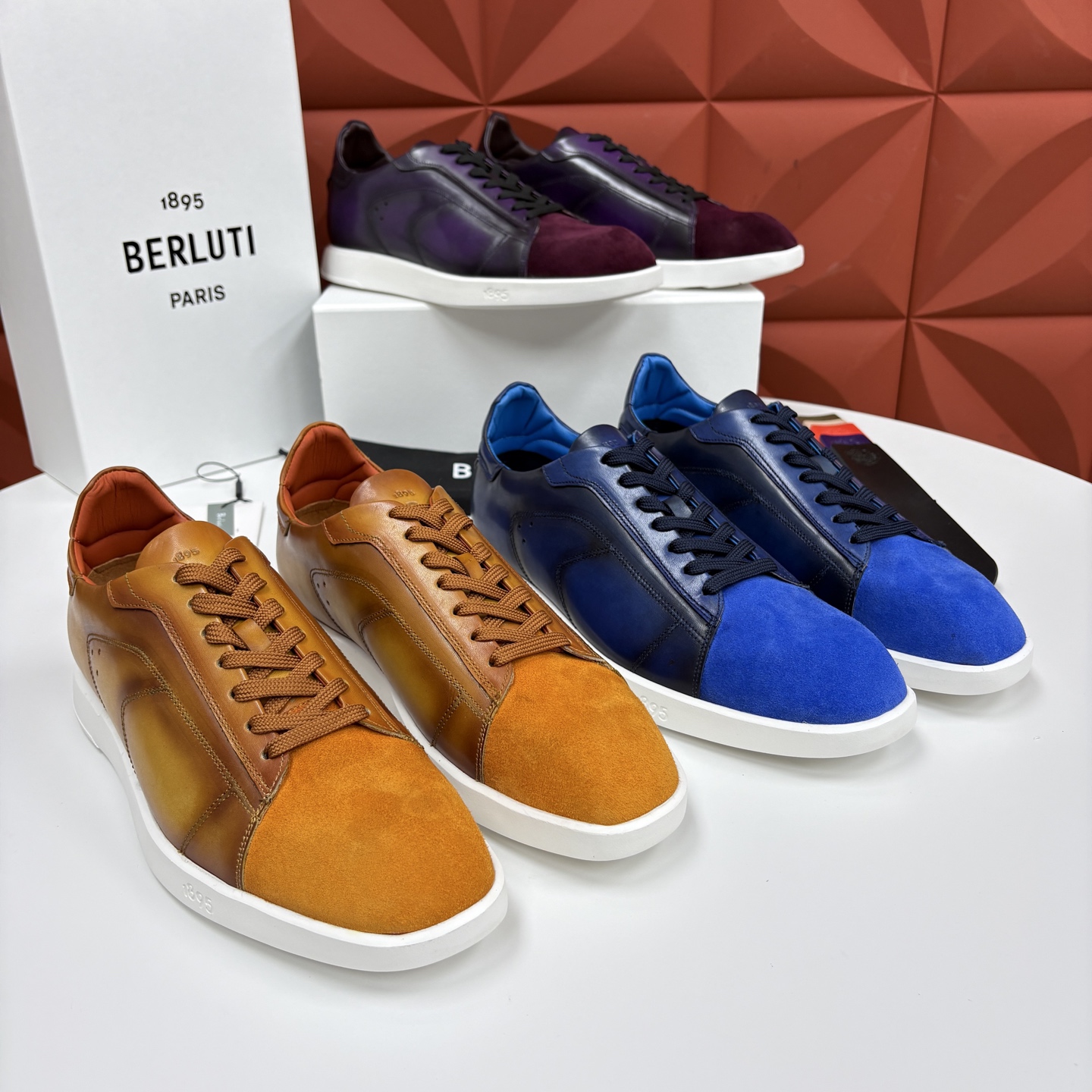 💋💍Berlut* 布鲁提 新款刀锋造型板鞋来袭 新品Stellar 反毛拼接小牛皮胚休闲运动鞋 官方 15, 💋💍Berlut* 布鲁提 新款刀锋造型板鞋来袭 新品Stellar 反毛拼接小牛皮胚休闲运动鞋 官方 15,