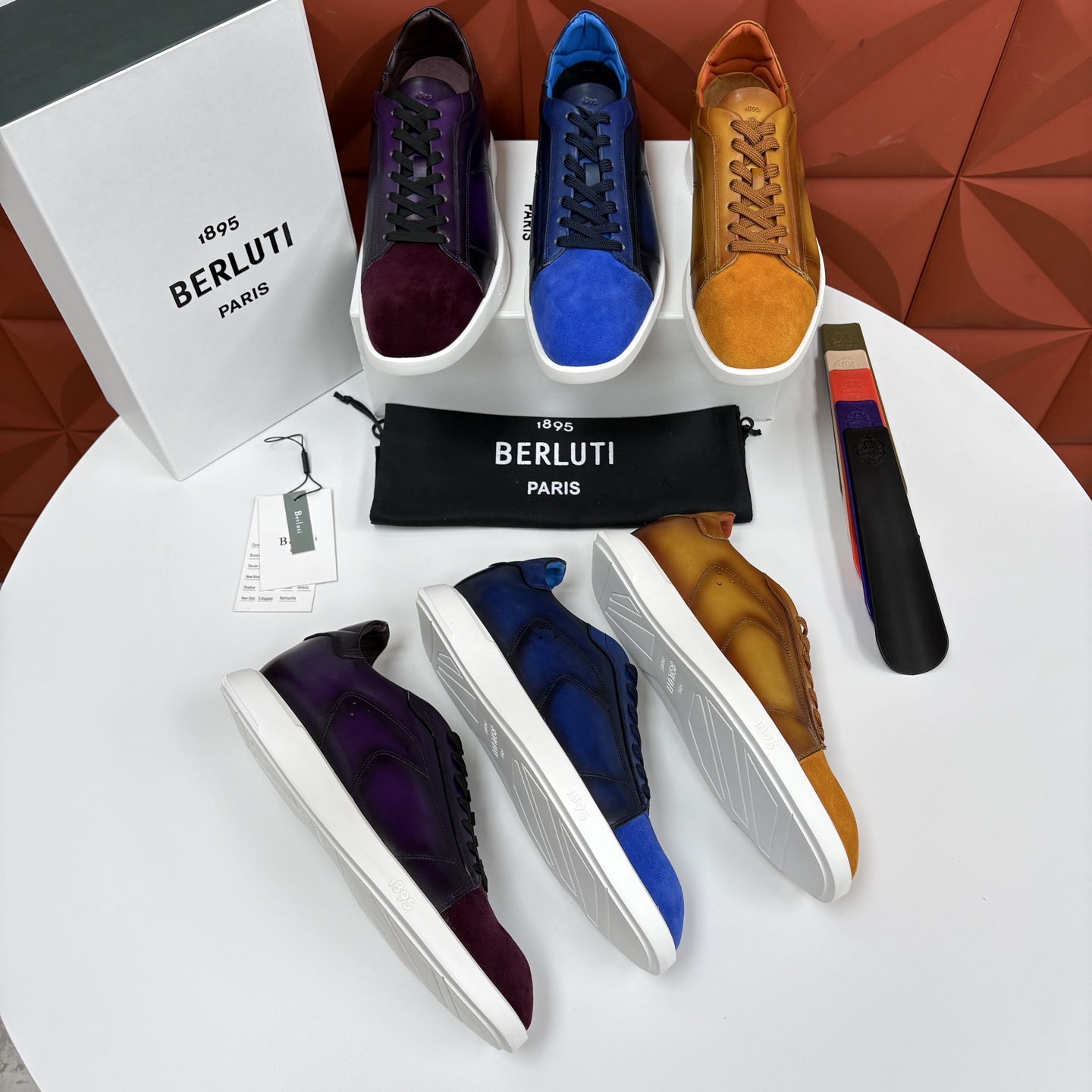 💋💍Berlut* 布鲁提 新款刀锋造型板鞋来袭 新品Stellar 反毛拼接小牛皮胚休闲运动鞋 官方 15, 💋💍Berlut* 布鲁提 新款刀锋造型板鞋来袭 新品Stellar 反毛拼接小牛皮胚休闲运动鞋 官方 15,