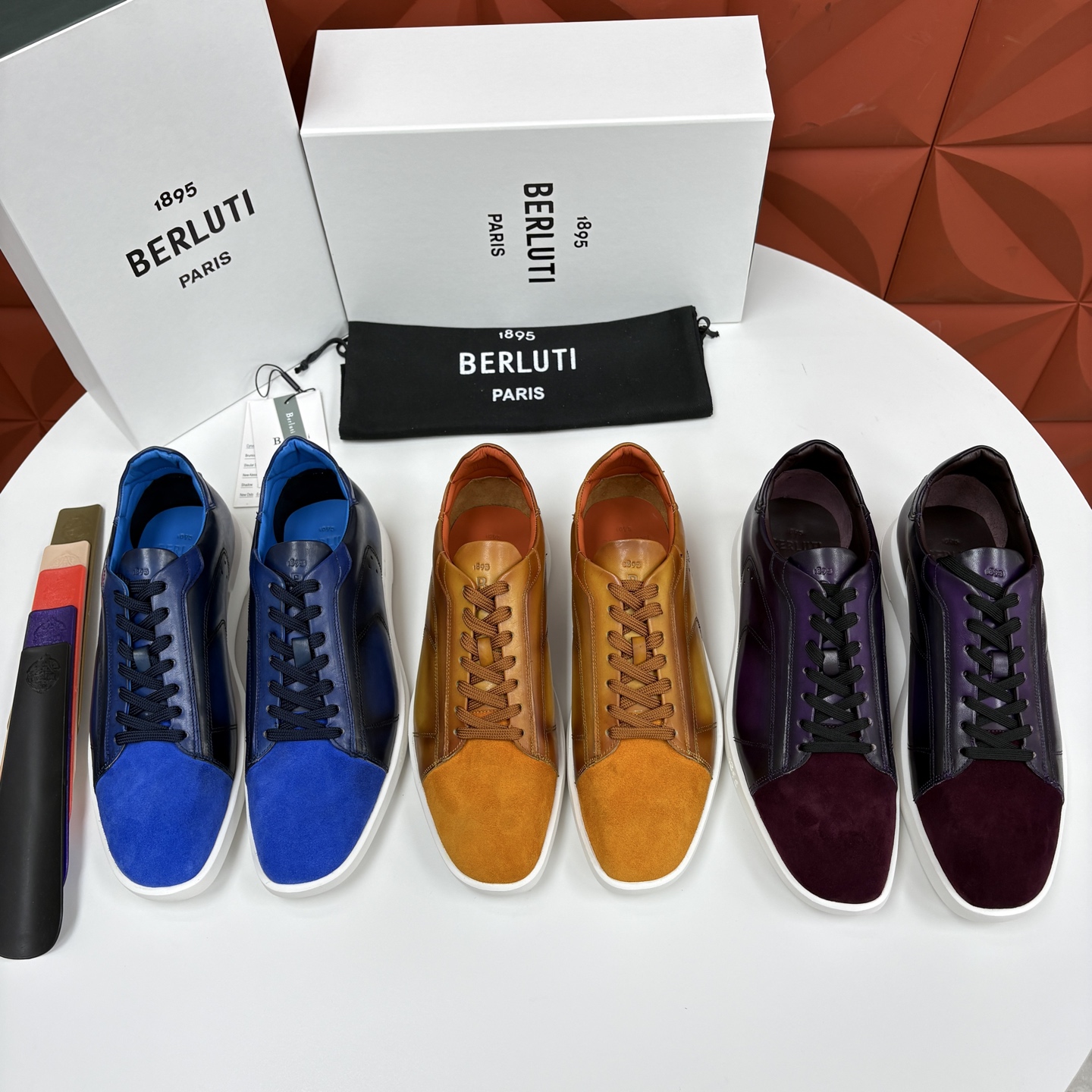 💋💍Berlut* 布鲁提 新款刀锋造型板鞋来袭 新品Stellar 反毛拼接小牛皮胚休闲运动鞋 官方 15, 💋💍Berlut* 布鲁提 新款刀锋造型板鞋来袭 新品Stellar 反毛拼接小牛皮胚休闲运动鞋 官方 15,