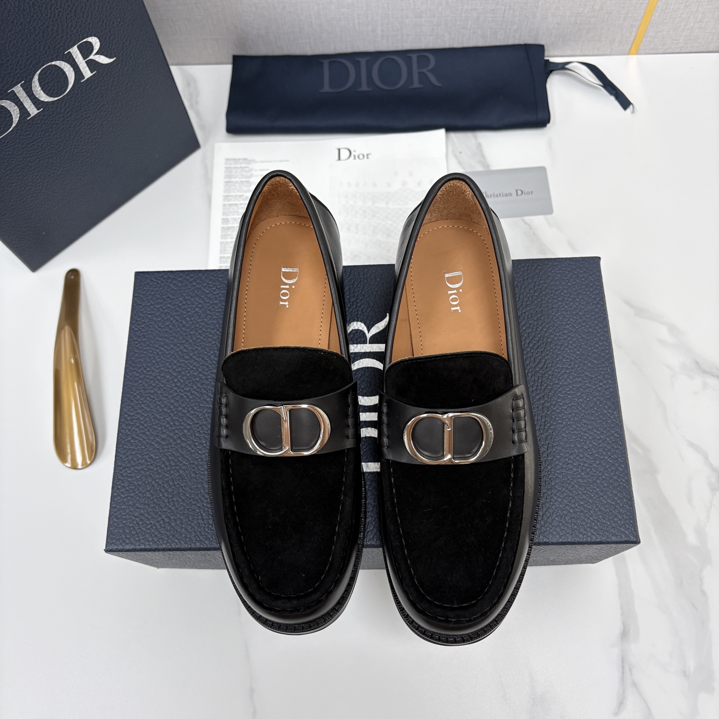 💋💍 CD家新品  迪-奥  Dio*  Granville乐福鞋皮鞋  黑色光滑牛皮鞋   官方 8,400  这款乐