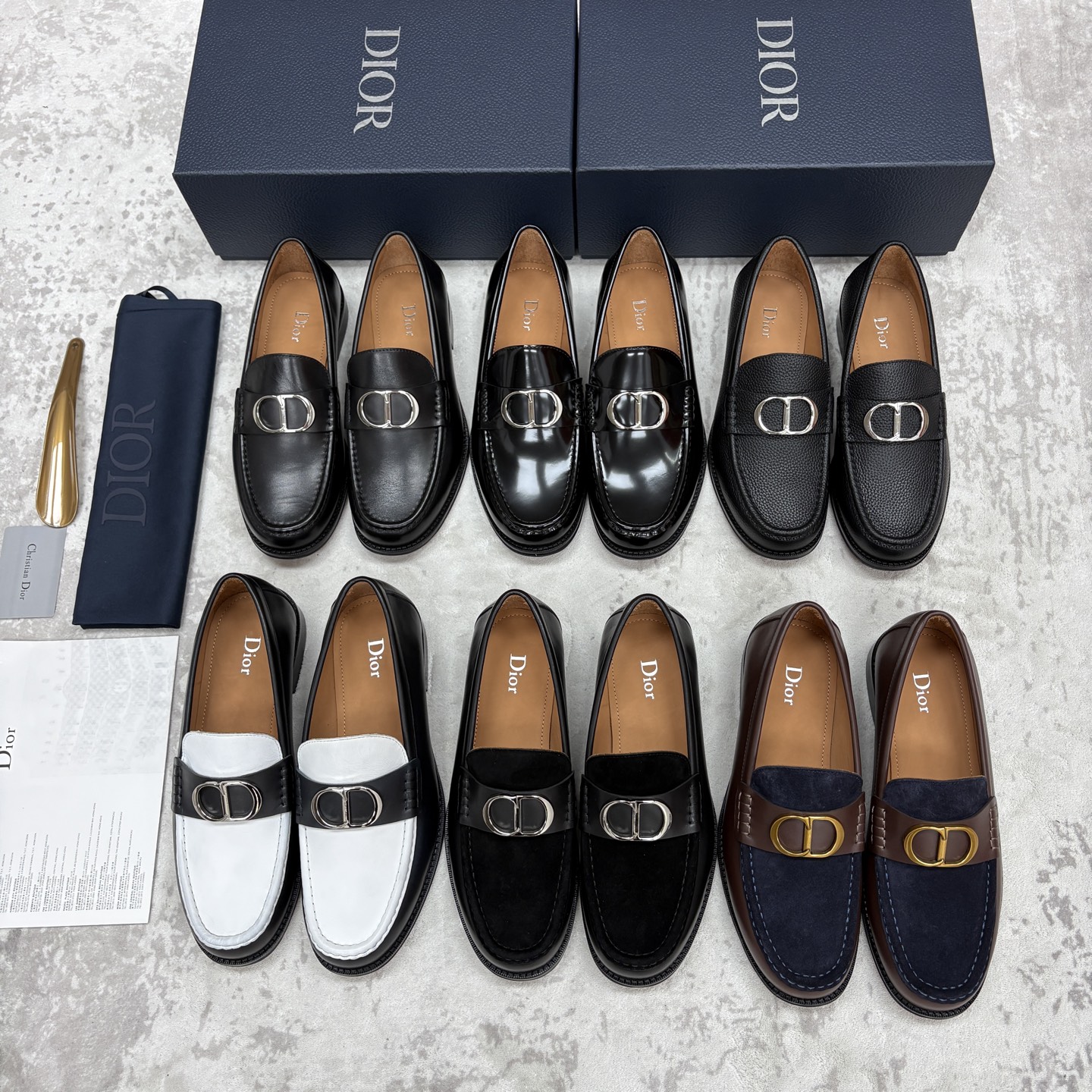 💋💍 CD家新品  迪-奥  Dio*  Granville乐福鞋皮鞋  黑色光滑牛皮鞋   官方 8,400  这款乐