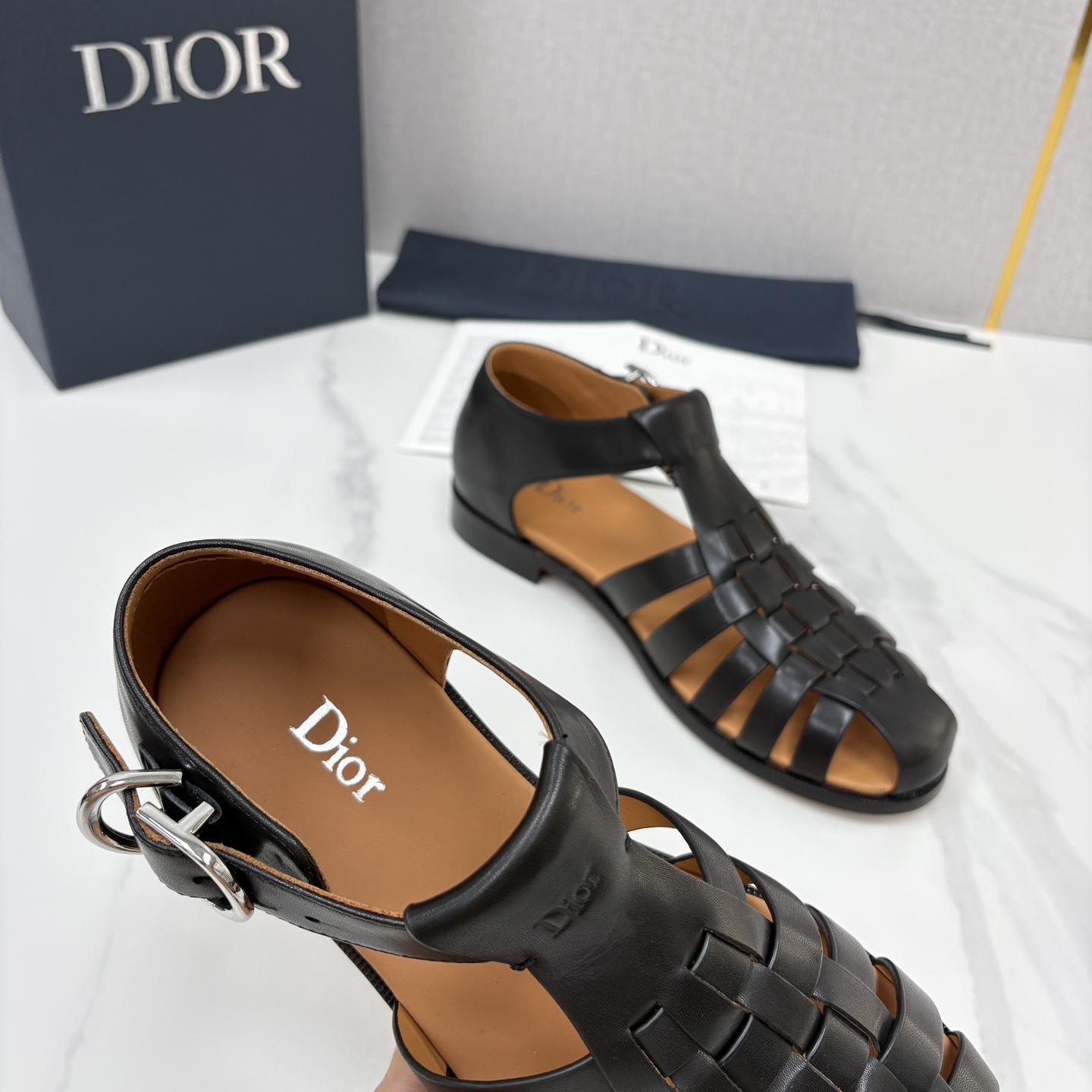 💋💍CD家新品 迪-奥 Dio*r 经典编织罗马渔夫凉鞋|复古轻奢四季百搭款 采用多道进口牛皮革手工交叉编织, 💋💍CD家新品 迪-奥 Dio*r 经典编织罗马渔夫凉鞋|复古轻奢四季百搭款 采用多道进口牛皮革手工交叉编织,