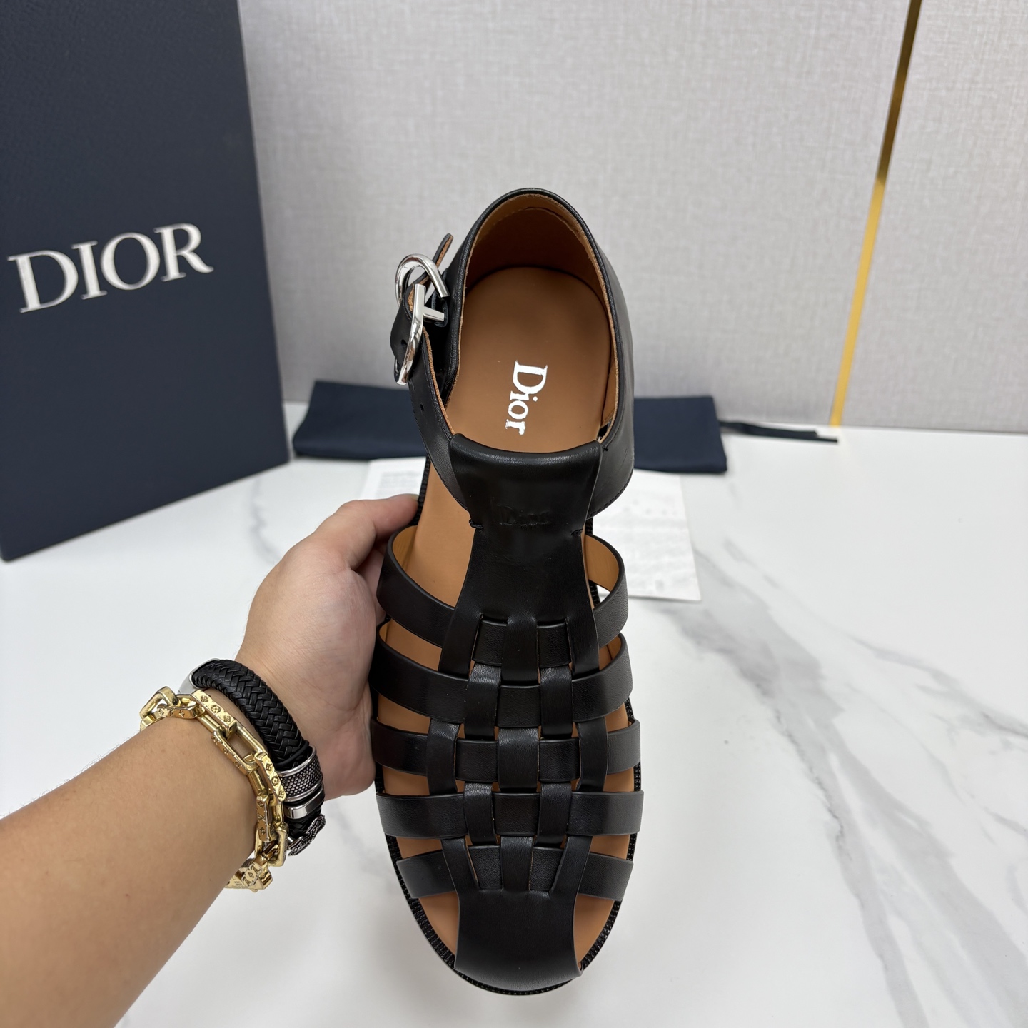 💋💍CD家新品 迪-奥 Dio*r 经典编织罗马渔夫凉鞋|复古轻奢四季百搭款 采用多道进口牛皮革手工交叉编织, 💋💍CD家新品 迪-奥 Dio*r 经典编织罗马渔夫凉鞋|复古轻奢四季百搭款 采用多道进口牛皮革手工交叉编织,