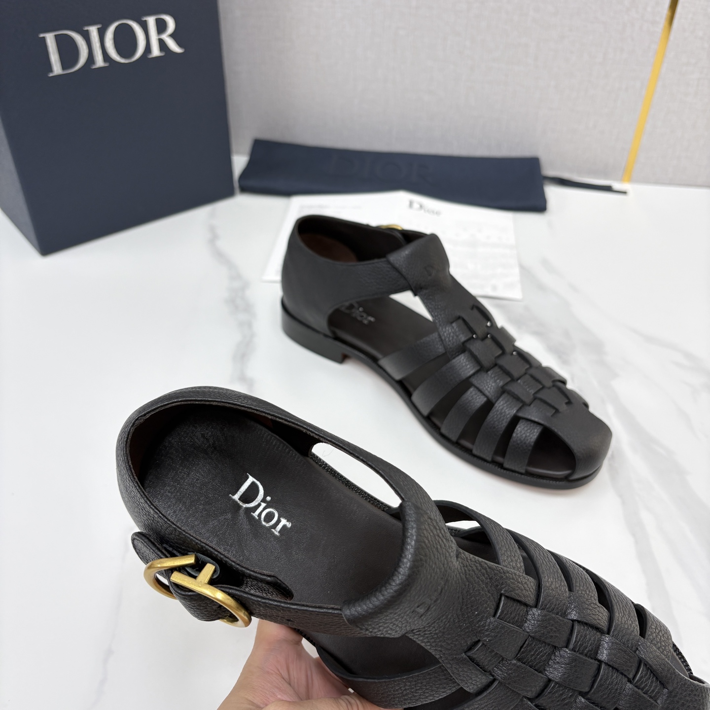 💋💍CD家新品 迪-奥 Dio*r 经典编织罗马渔夫凉鞋|复古轻奢四季百搭款 采用多道进口牛皮革手工交叉编织, 💋💍CD家新品 迪-奥 Dio*r 经典编织罗马渔夫凉鞋|复古轻奢四季百搭款 采用多道进口牛皮革手工交叉编织,